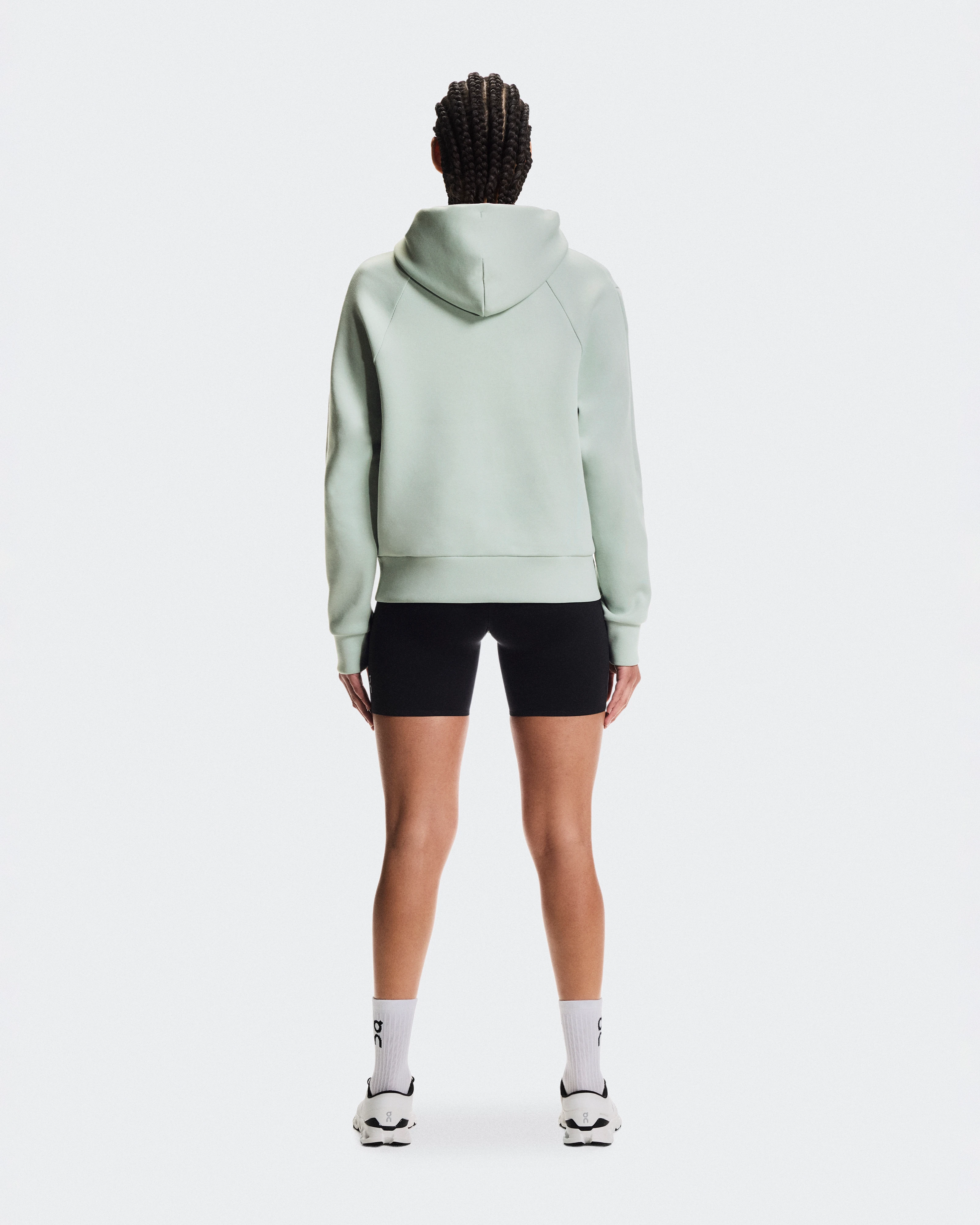 On Focus Tech Zip Hoodie Mineral Women Hoodies and sweatshirts