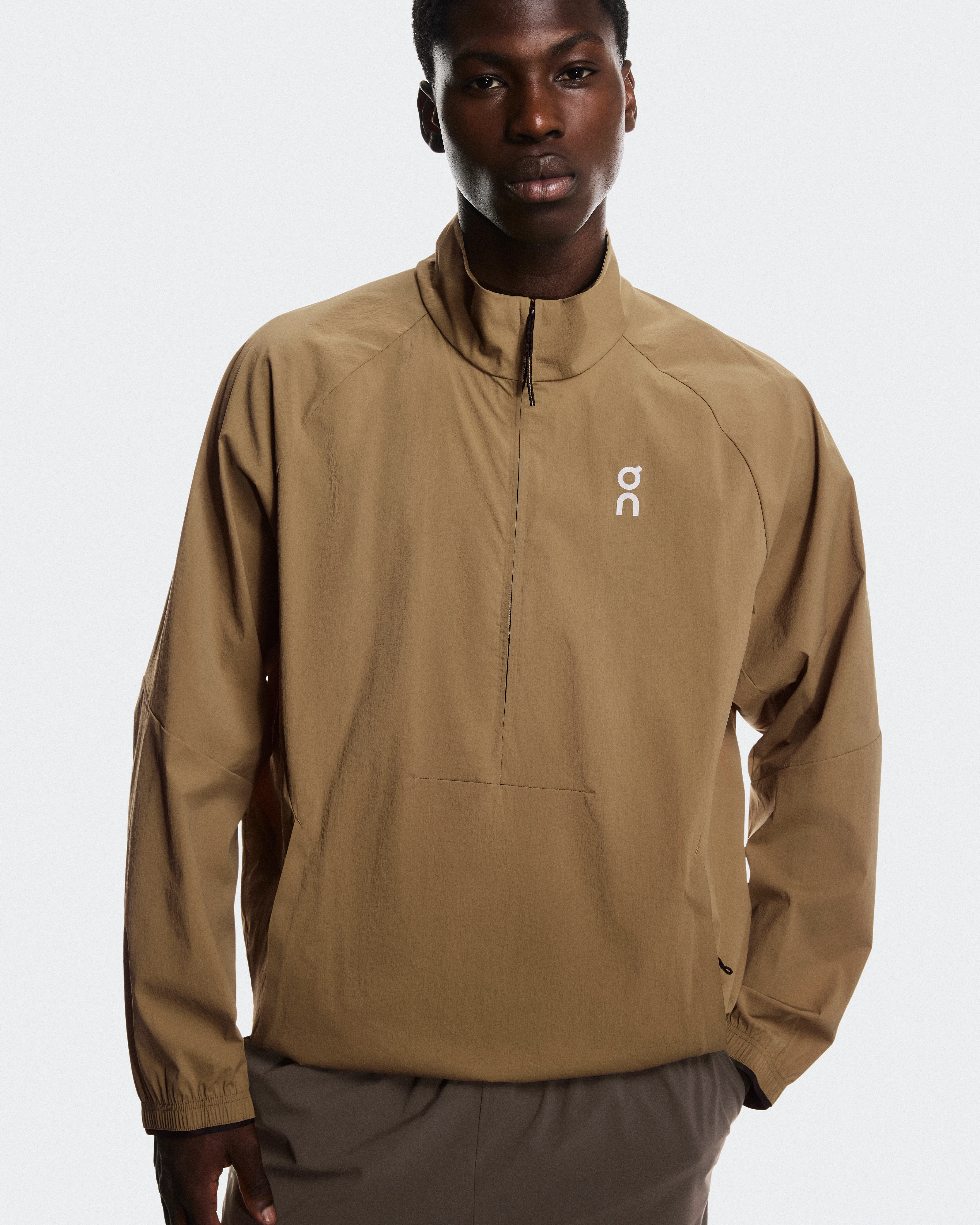 On All-Day 1/2 Zip Jacket Nutmeg Masculino Jaquetas