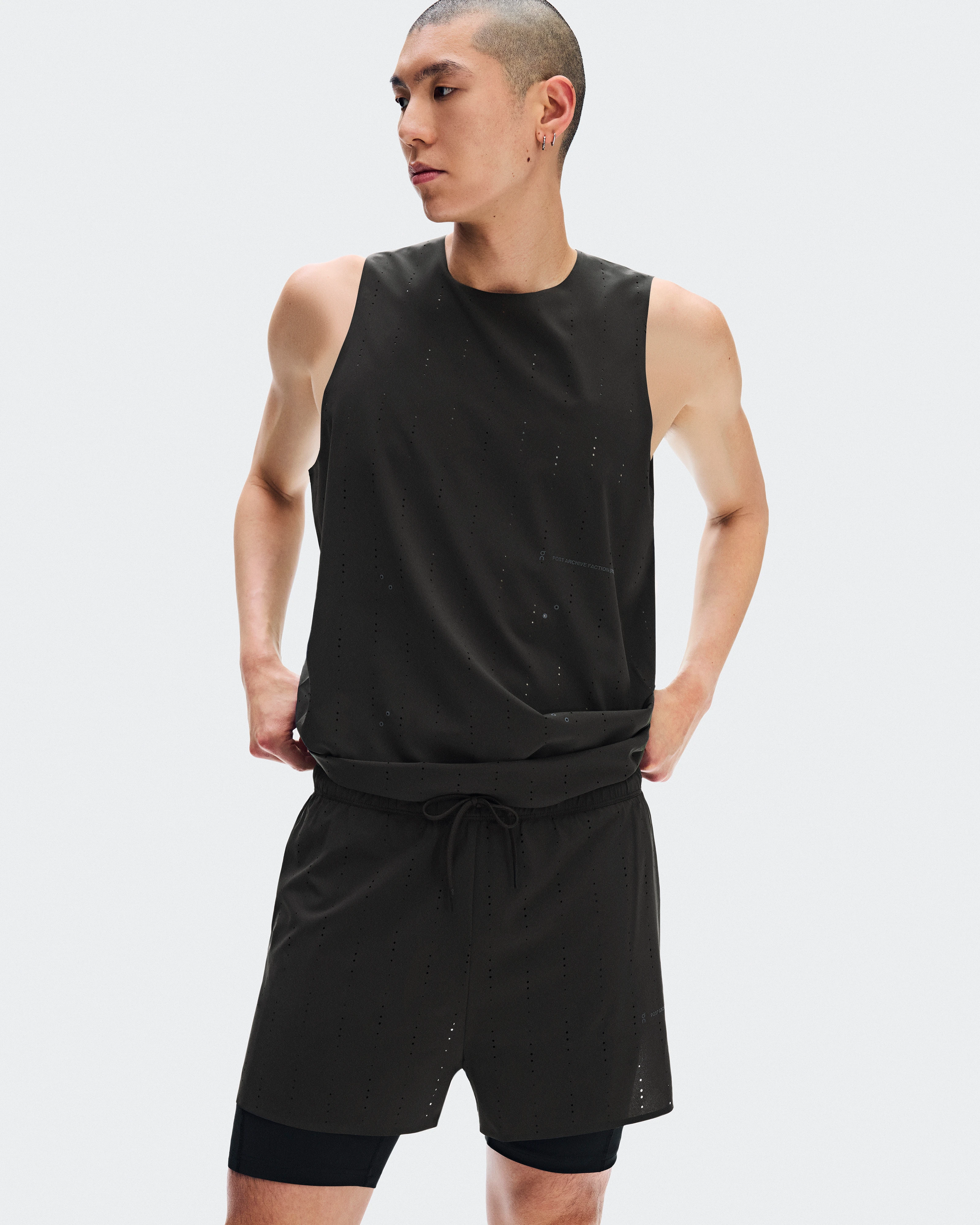 On Zero 2-in-1 Shorts PAF Molasses & Black Men Shorts