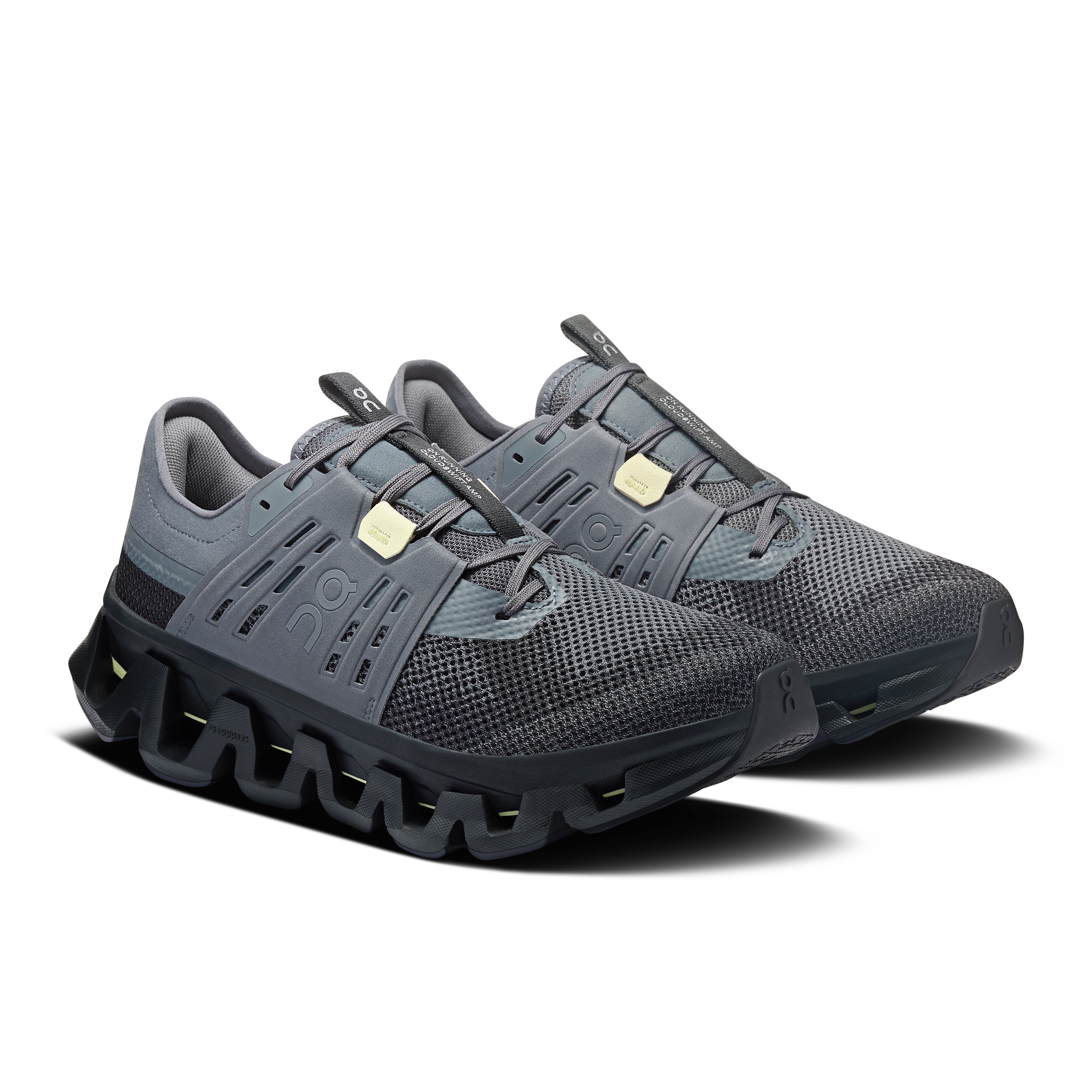 On Cloudswift Amp Stone & Black メンズ ロードランニング シューズ