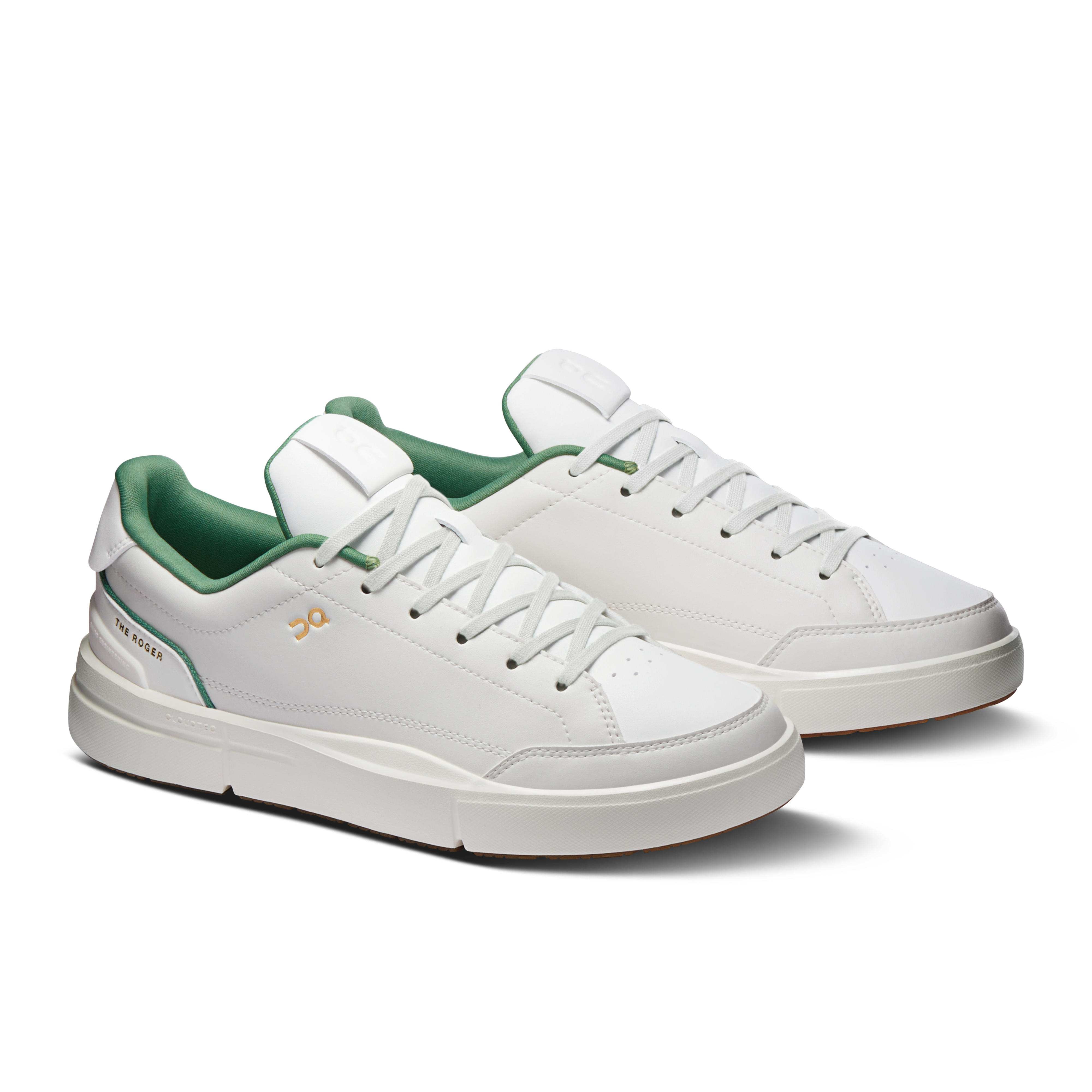 On THE ROGER Centre Court Ivory & Fern Women Active life Shoes