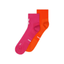 Core Run Sock Mid 2P in Flame/Pink