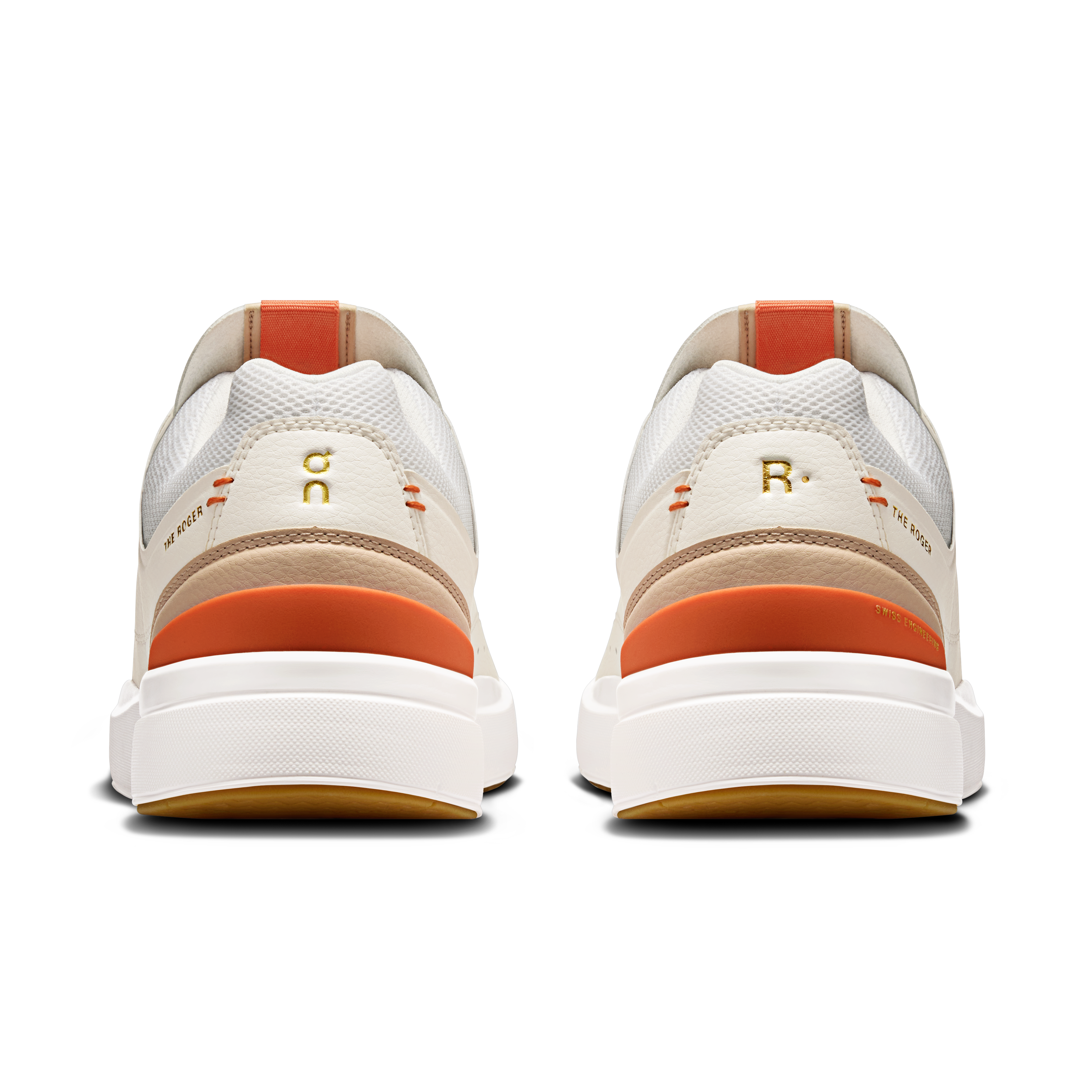 On THE ROGER Centre Court White & Flame Men Active life Shoes
