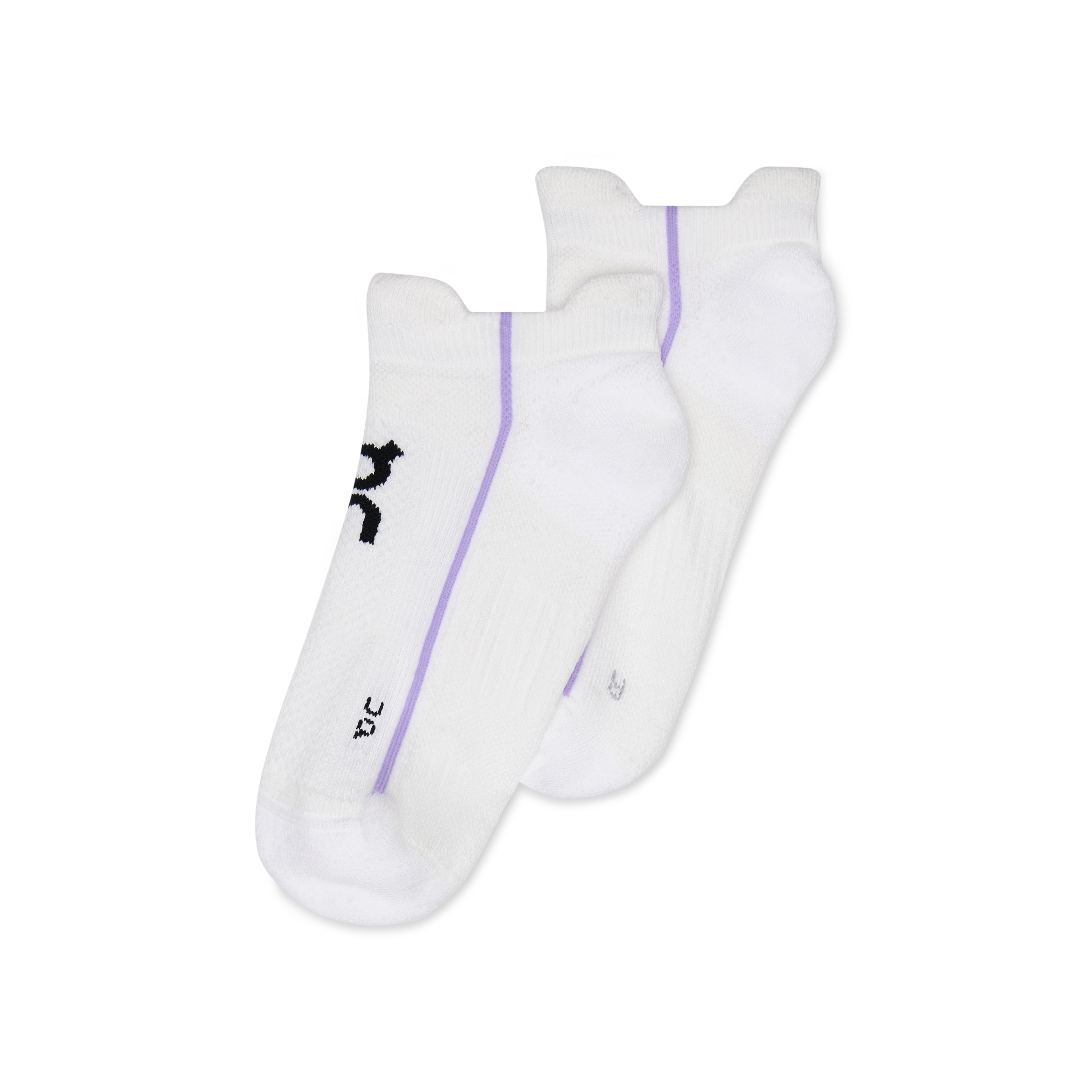 Court Sock Low in White/Bloom