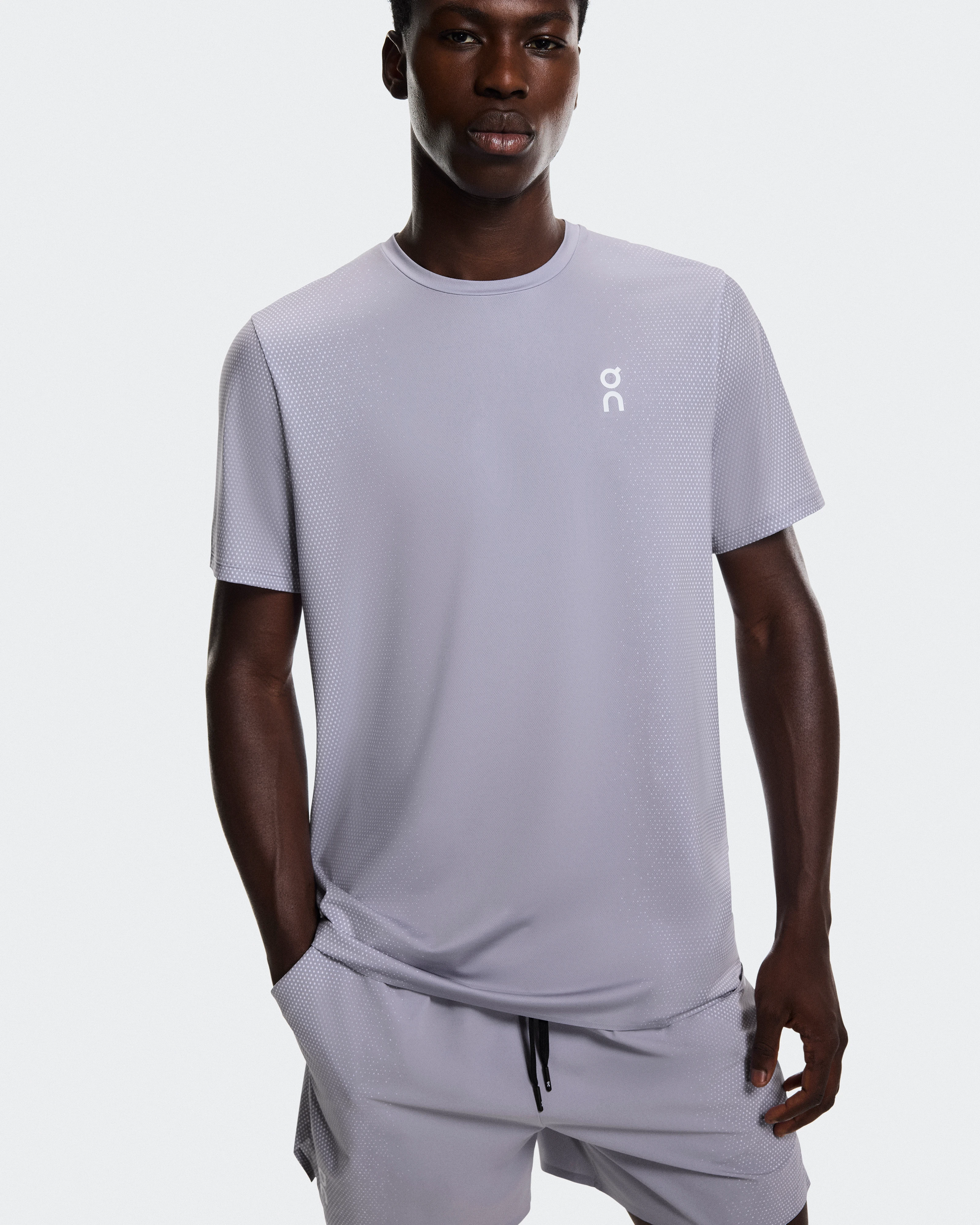 On Court-T Lilac & Dim Men Tops and t-shirts