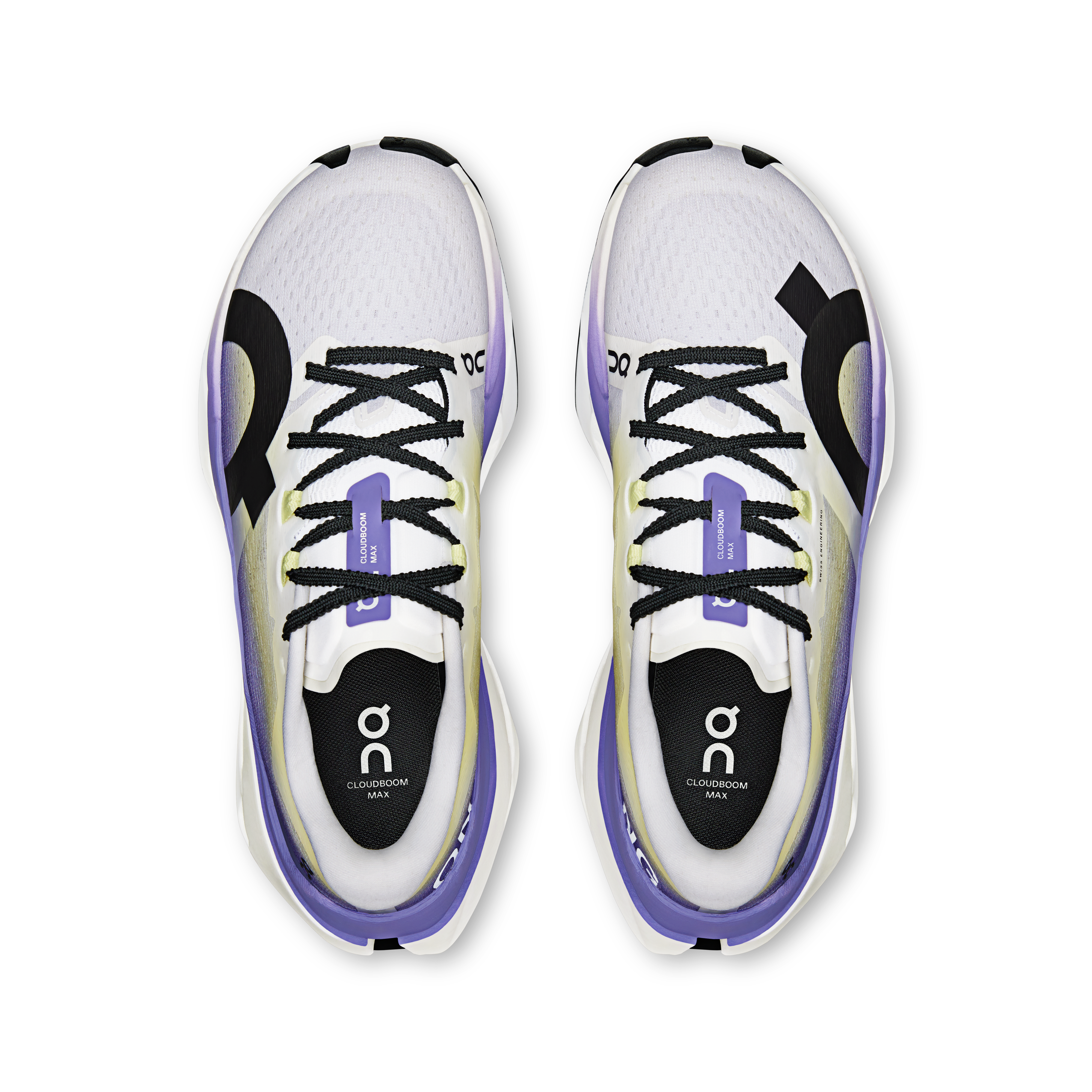 On Cloudboom Max White & Juniper Femme Running sur route Chaussures