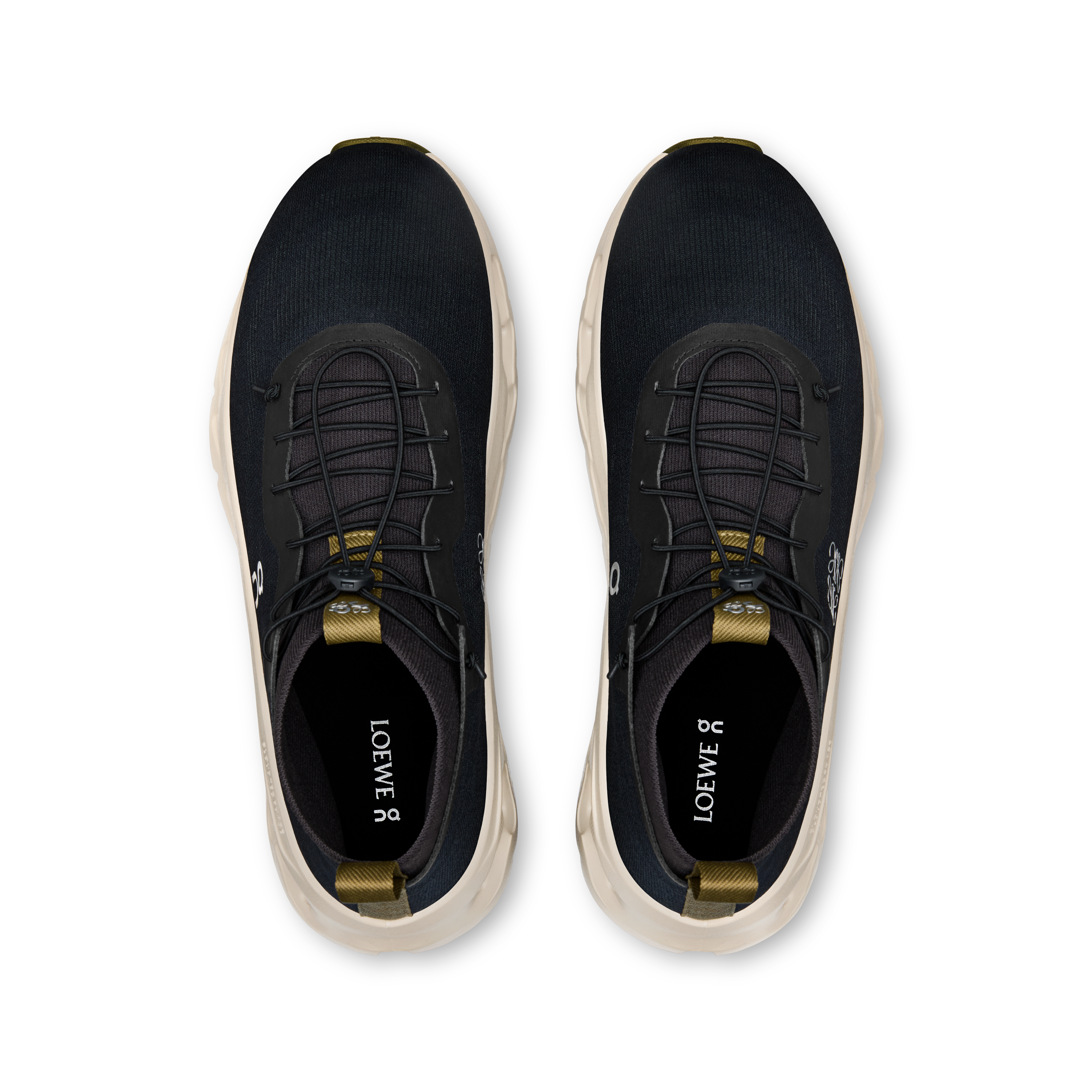 On Cloudtilt Hi LOEWE Black & Oatmeal | Olive Men – All-day comfort Shoes