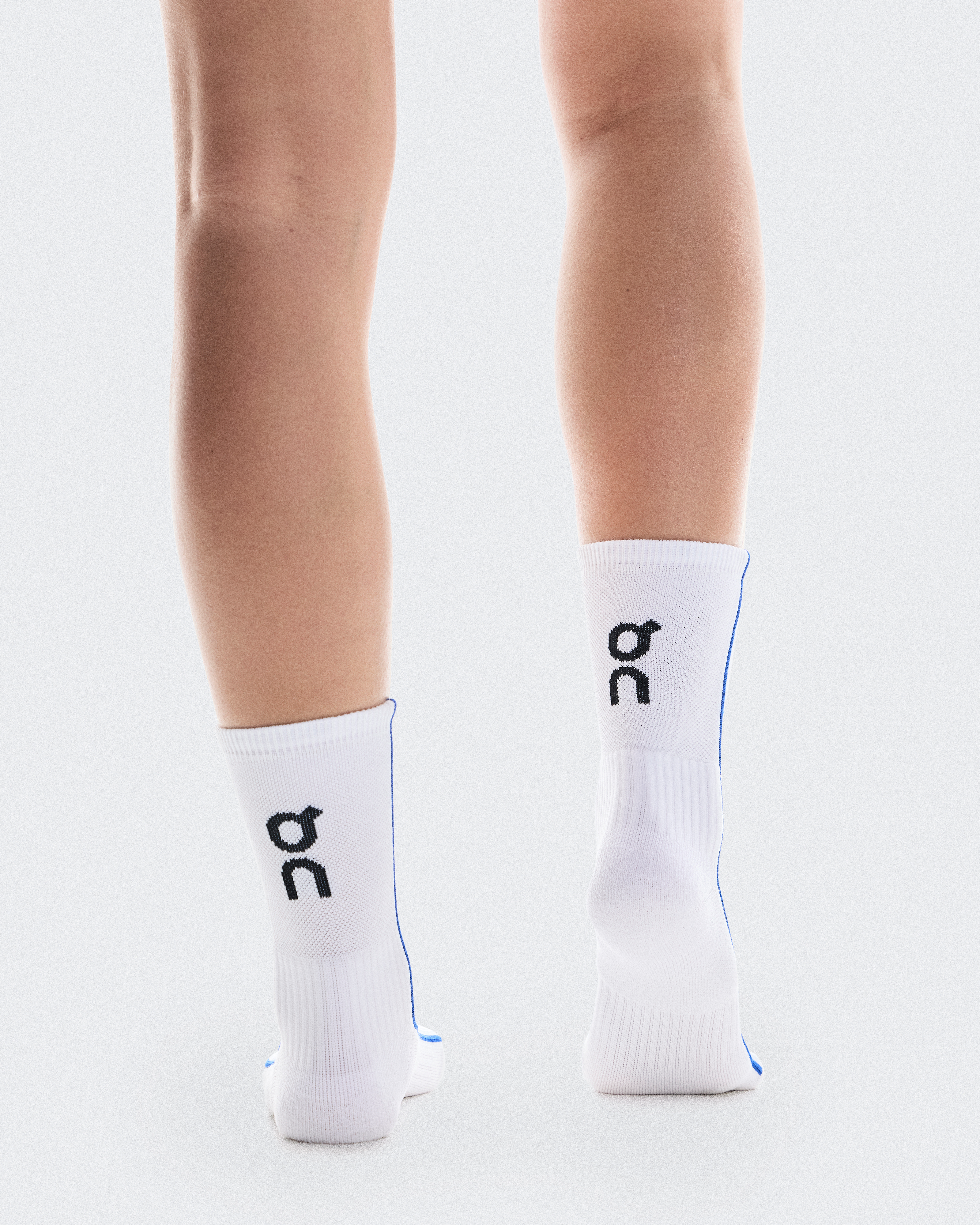 Court Sock HighUnisex / White | Indigo / 47-49
