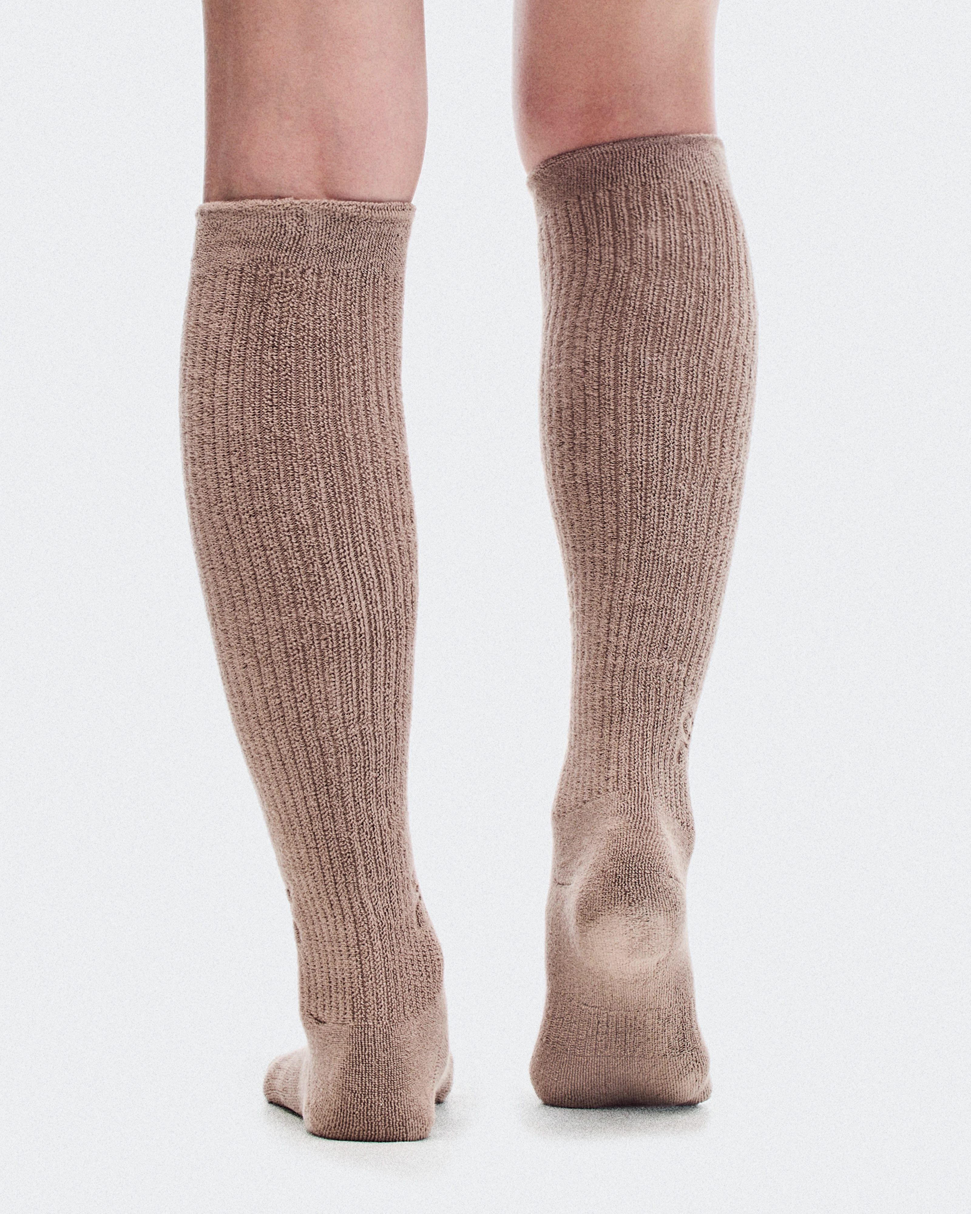 On Terry Sock Knee High Clay Unissex Meias