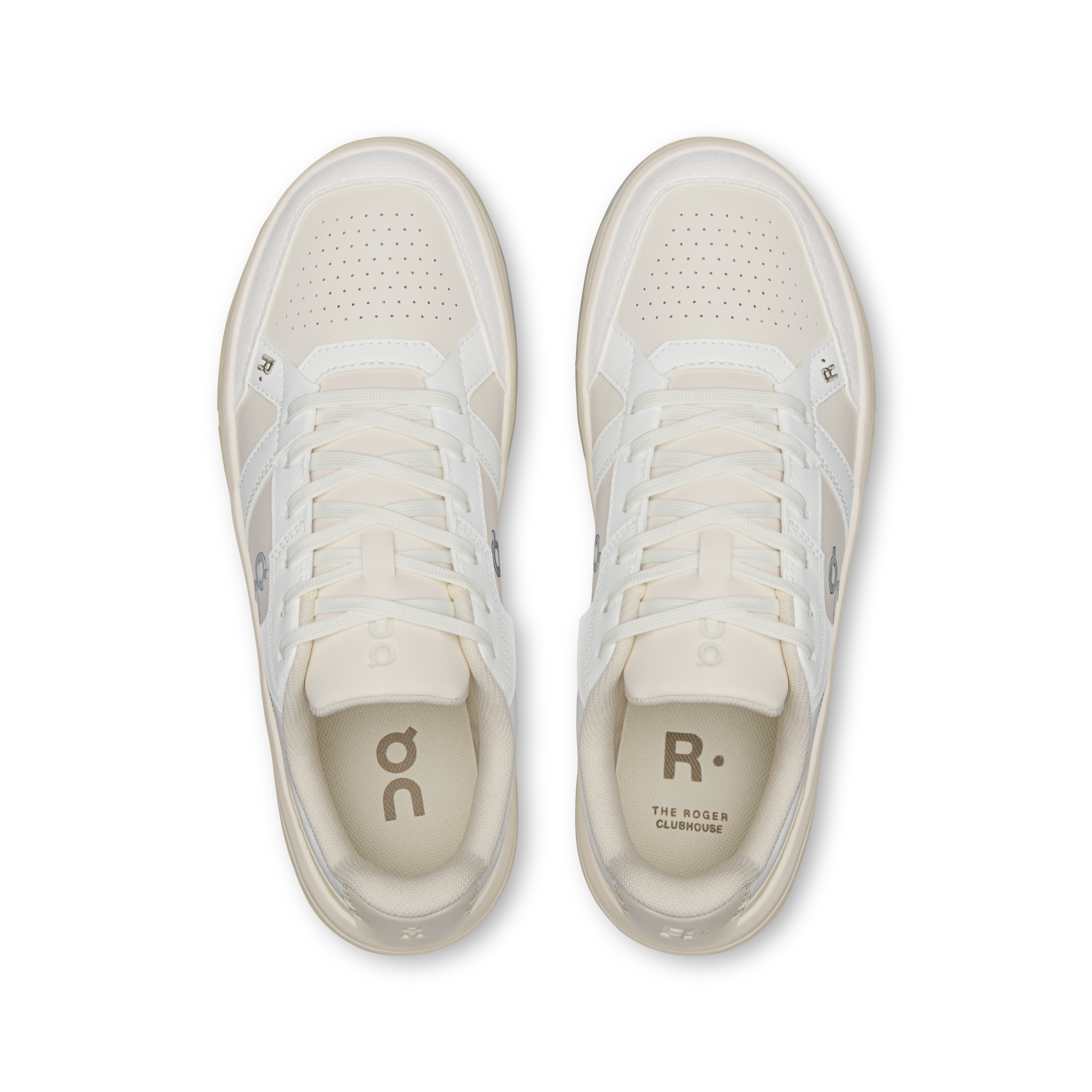 On THE ROGER Clubhouse White & Dew Women Tennis Shoes