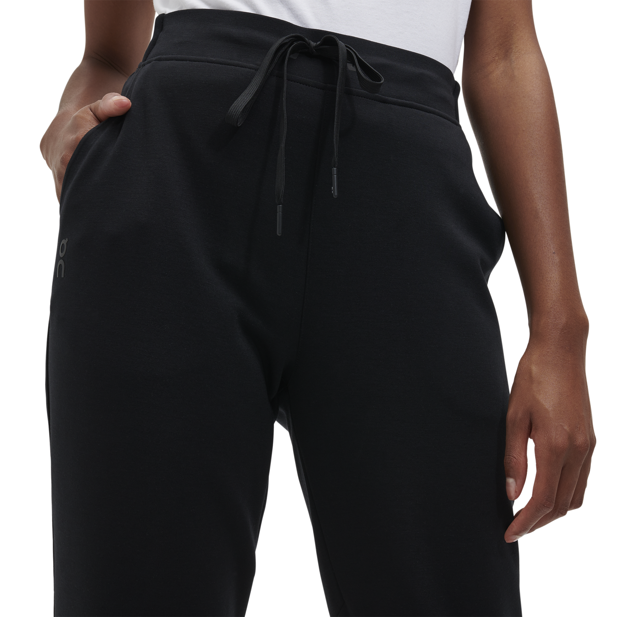 Lululemon Womens Size 6 Black Sweatpants Joggers, Two Pockets Drawstring  Waist