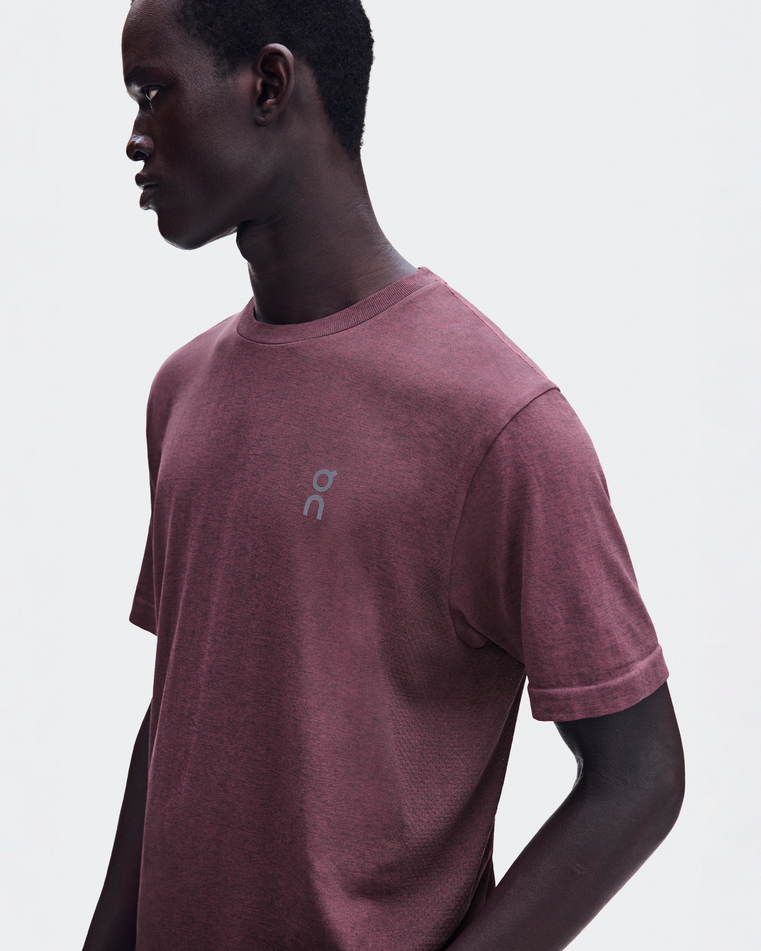 On Train Flex-T Barberry Heather Men – High-intensity training Tops and t-shirts