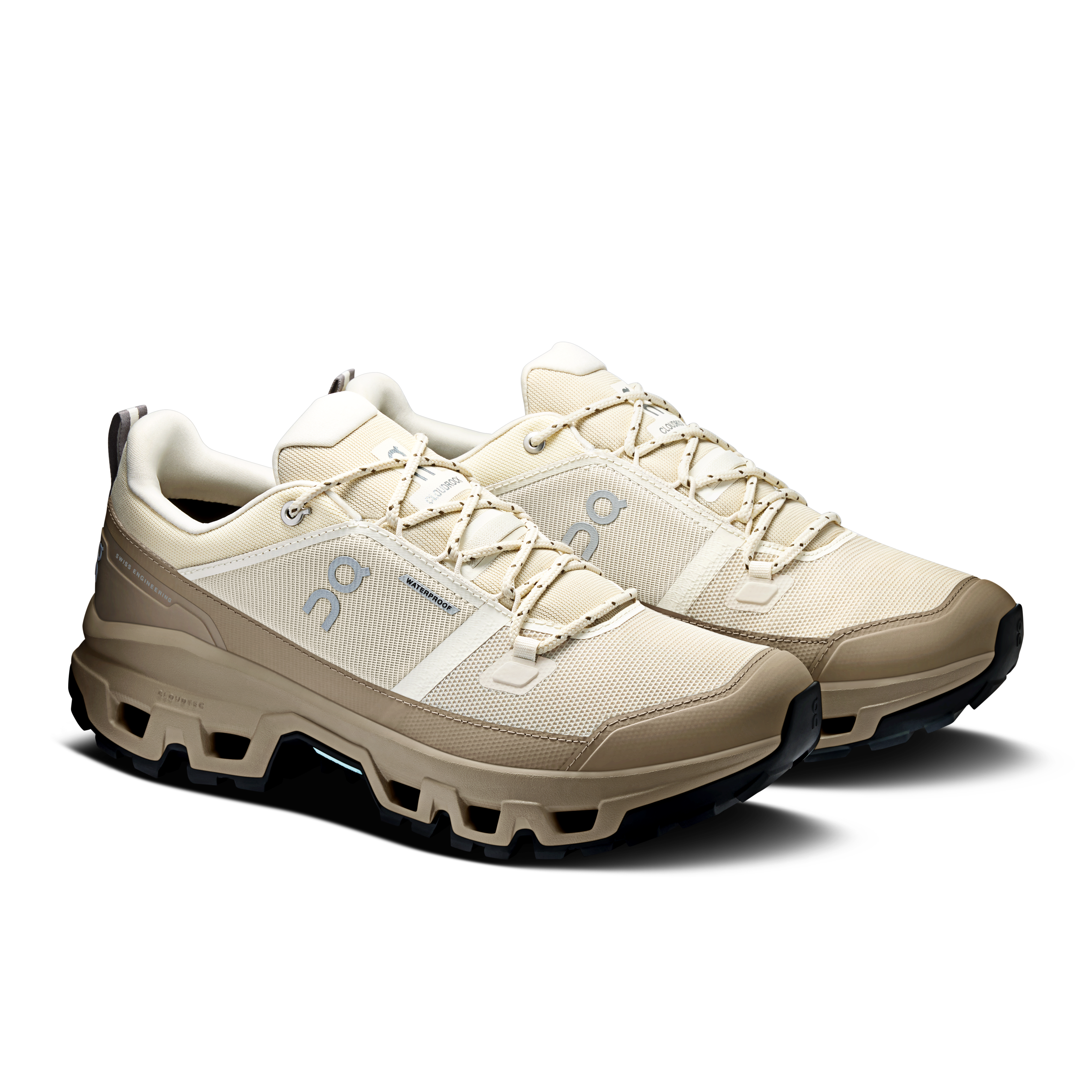 On Cloudrock Low Waterproof Grain & Soba Men – Hiking, Missiongrip™, mixed terrain Shoes