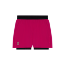 3" Performance 2/1 Shorts in Grenadine Black