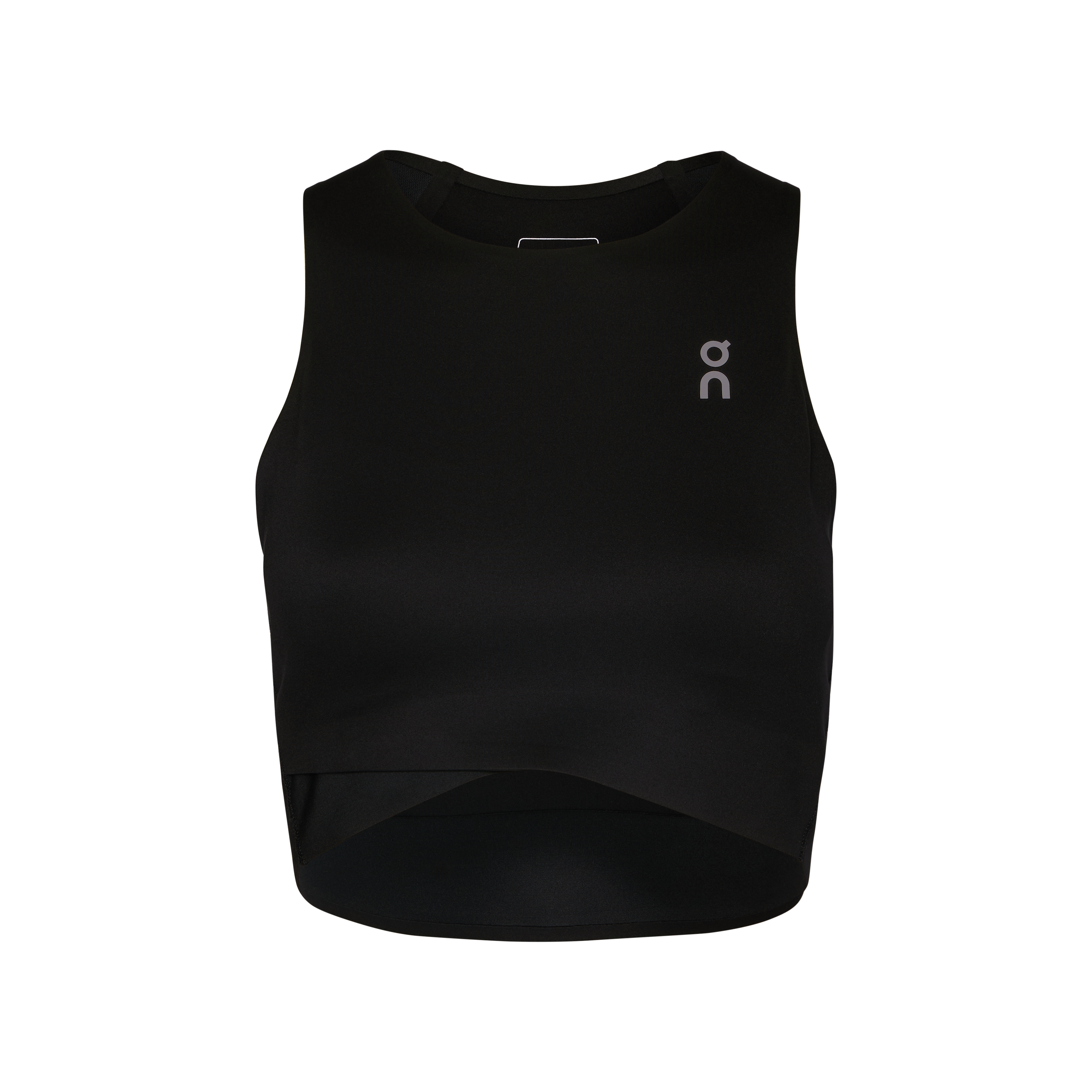 Court Crop Top Shirt in Black