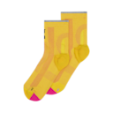 Elite Run Sock Mid in Limelight/Pink