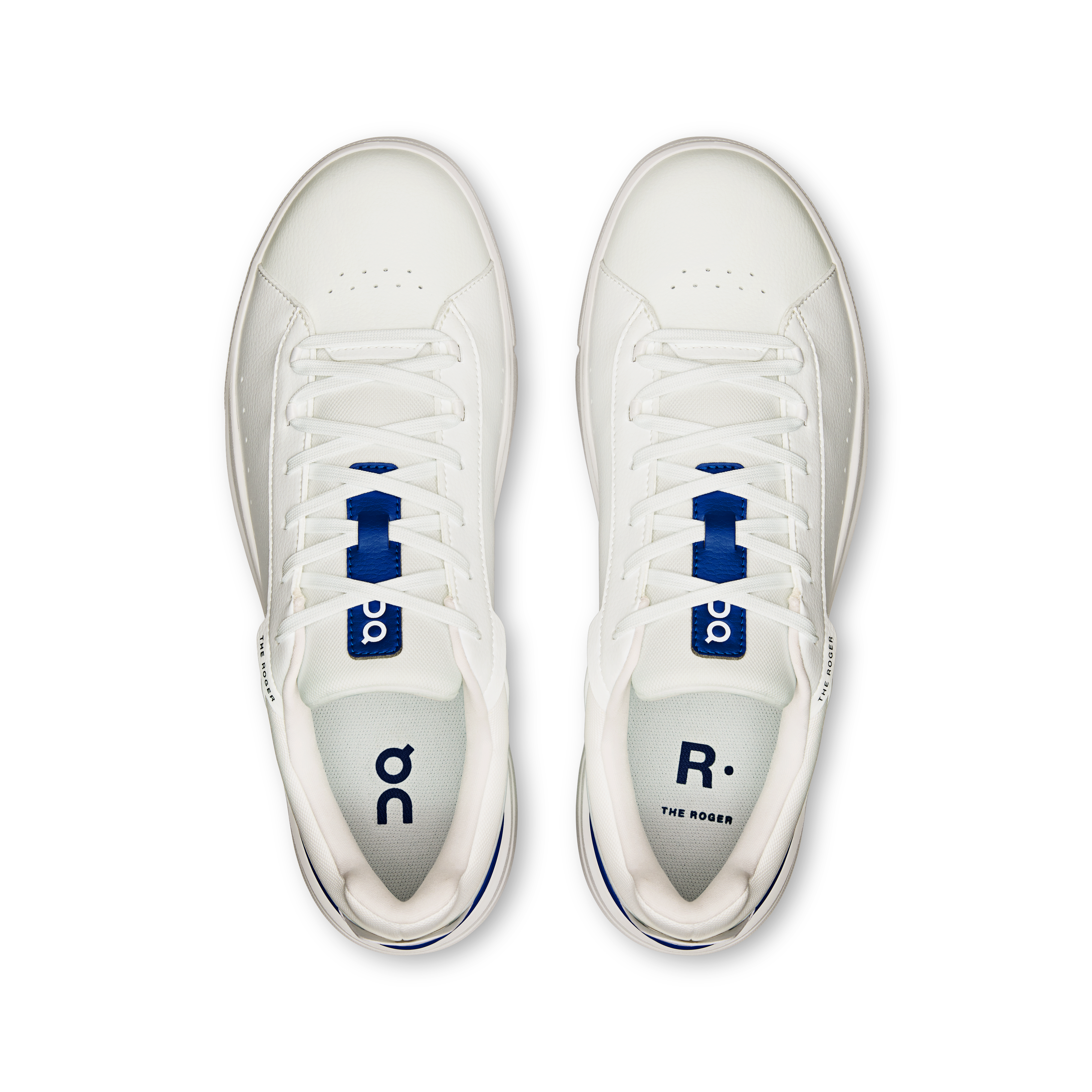 On THE ROGER Advantage White & Indigo Men Tennis Shoes