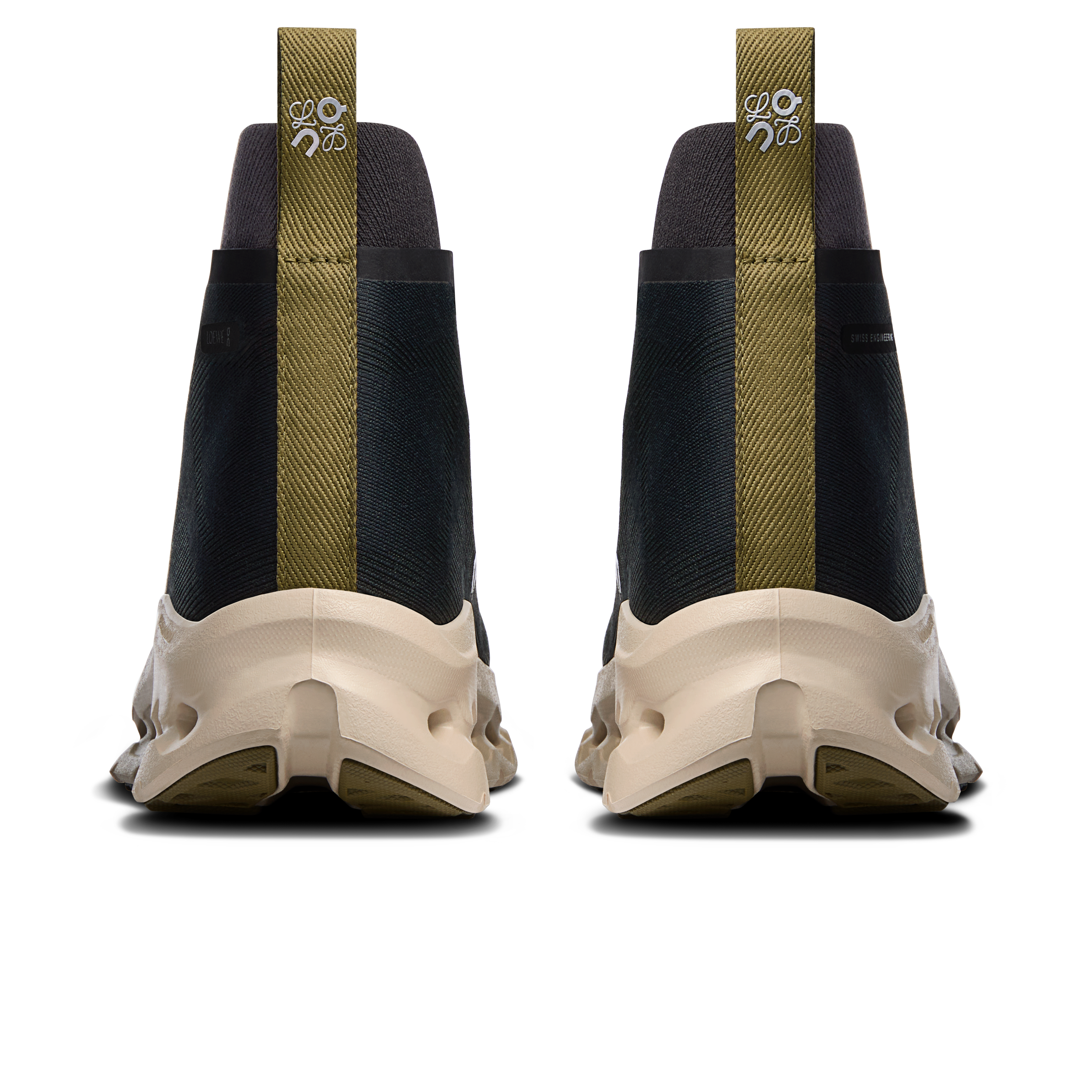 On Cloudtilt Hi LOEWE Black & Oatmeal | Olive Women Active life Shoes