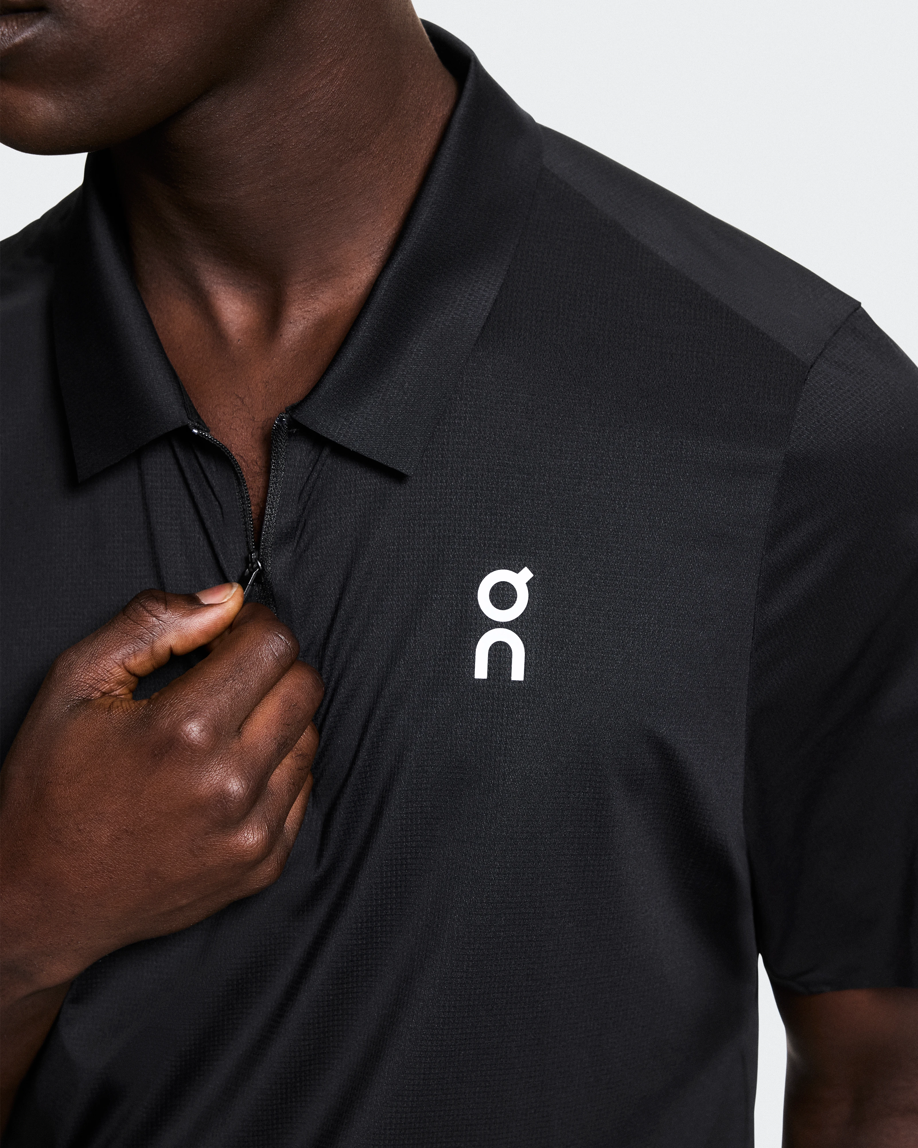 On Court Polo Black Men Tops and t-shirts