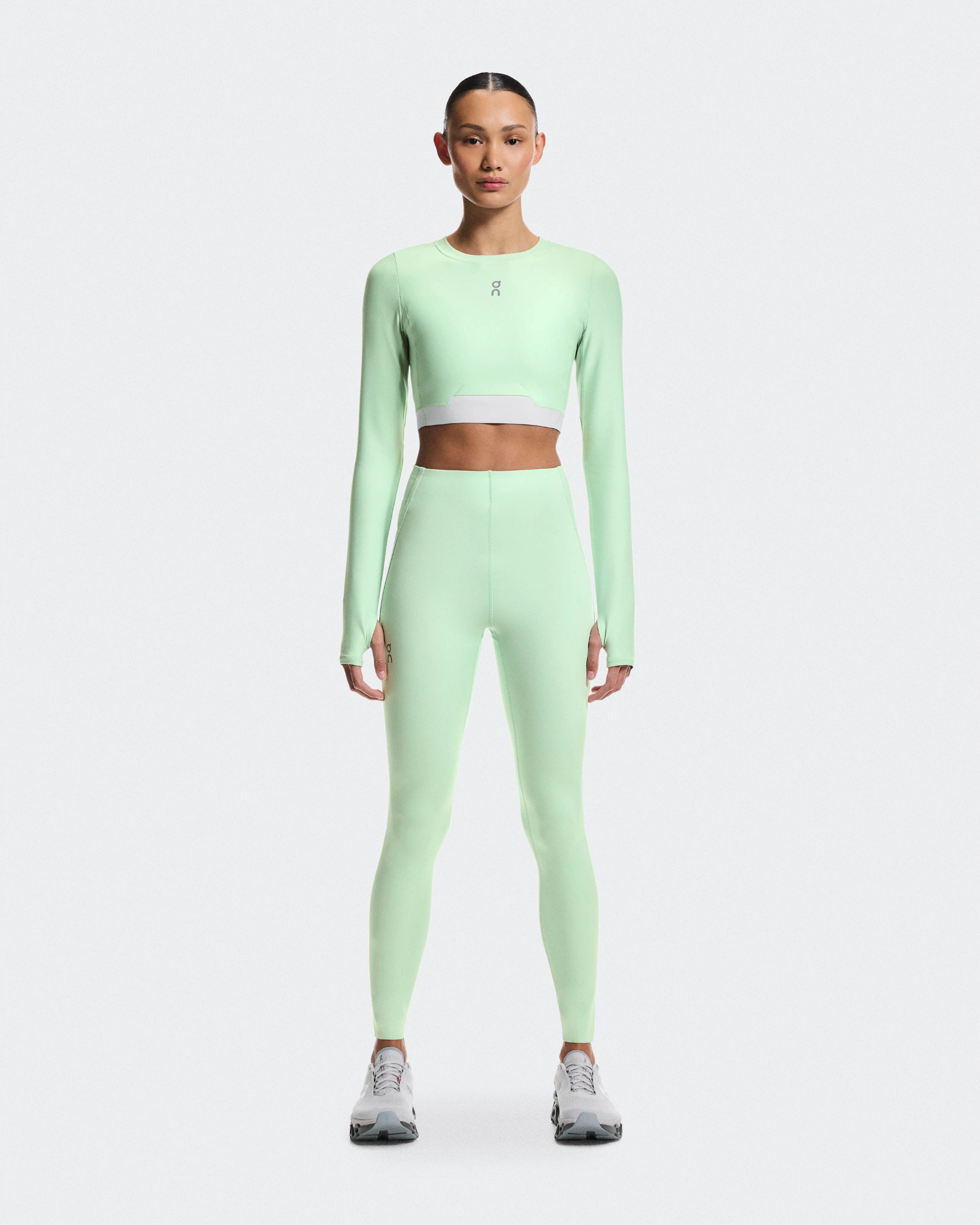 On Train Long Sleeve Crop Creek Feminino Partes de cima e camisetas