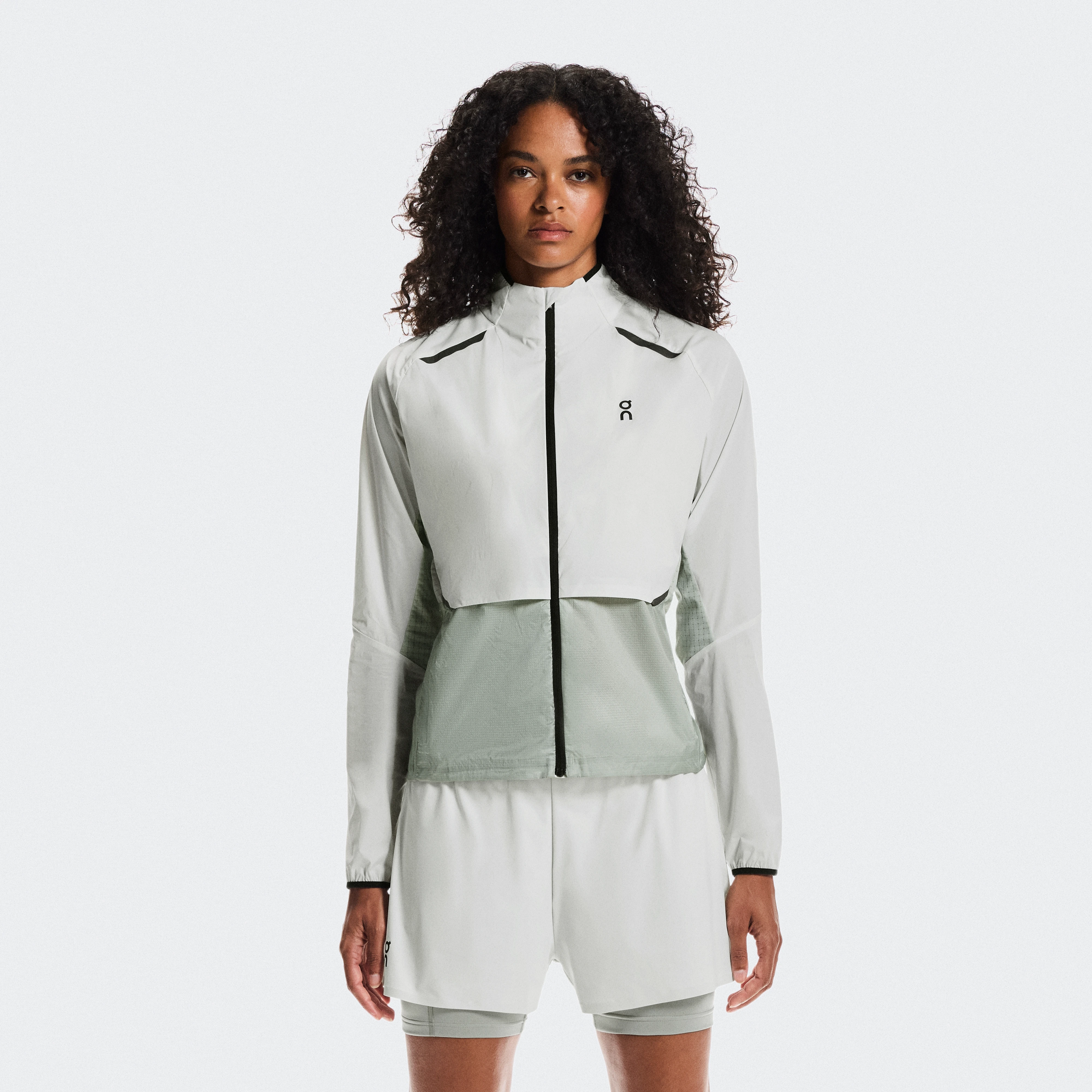 On Weather Jacket Blue Grey Women Women – Running, ultralight protection, windproof Jackets