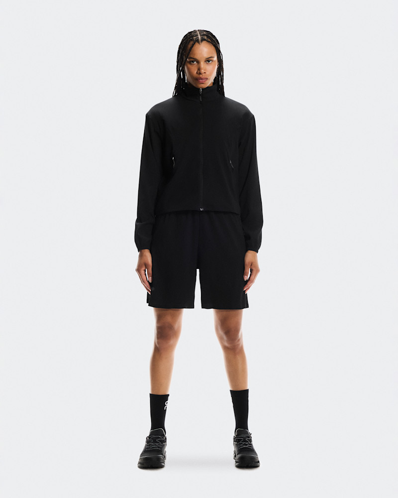 On Women's Track Shorts in Black, Size: Large, Polyester