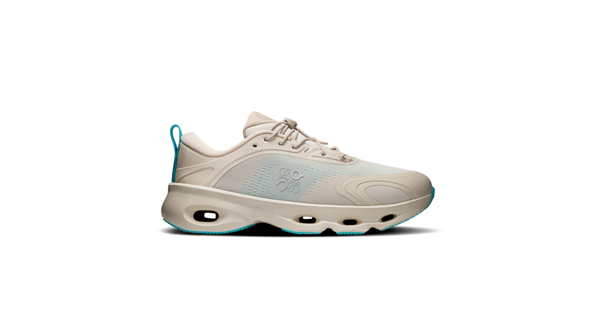 Tenis Cloudsolo LOEWE para mujer arena y turquesa · On