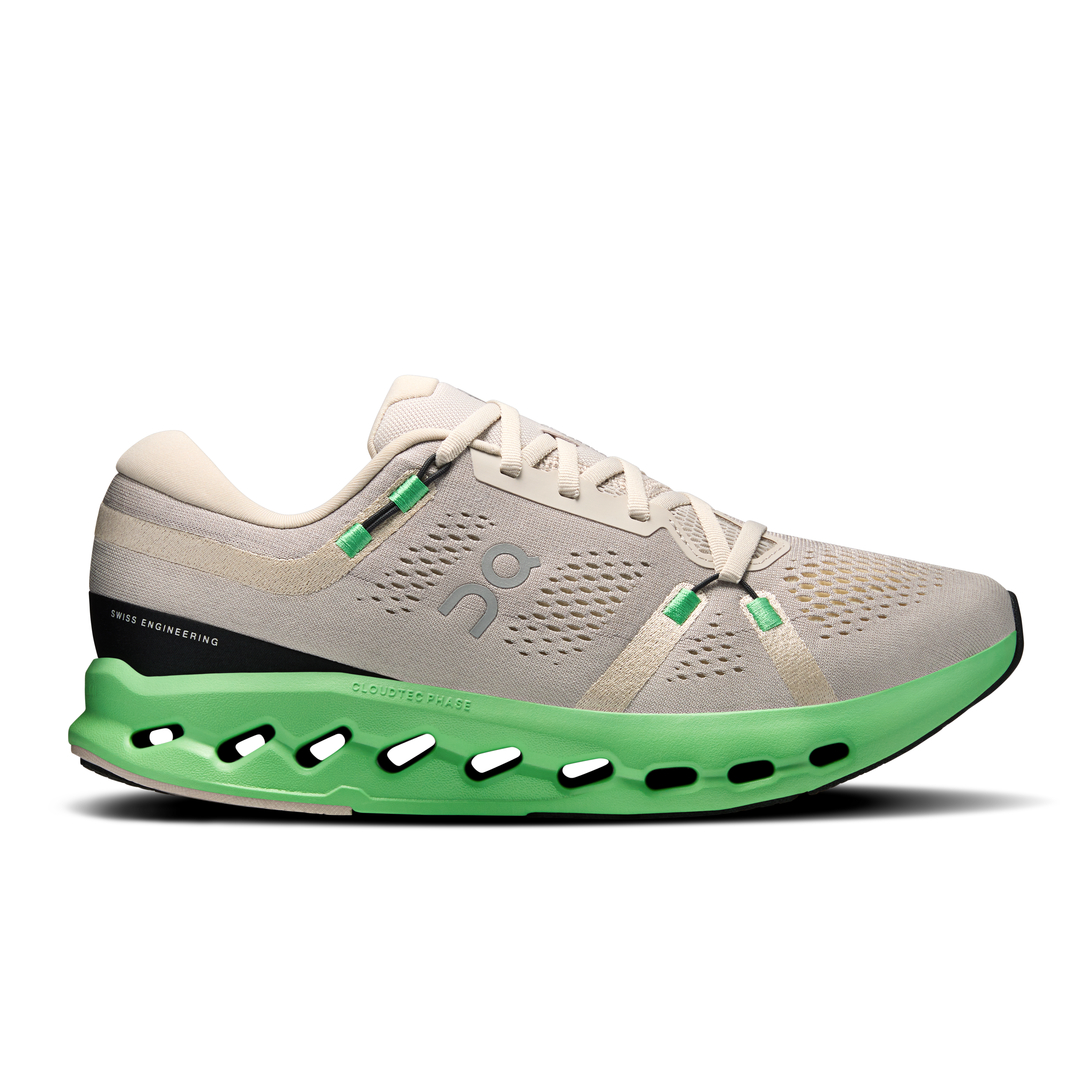 On Cloudsurfer 2 Beige Blau Herren Herren – Strassenlauf, CloudTec Phase™, Sanftes Laufgefühl Schuhe