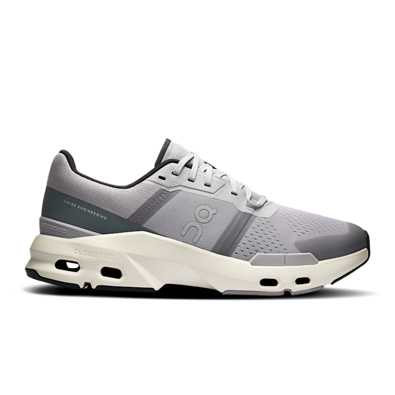 On Men's Cloudpulse Shoe in Alloy/Black, Size: 8.5, Recycled Polyester
