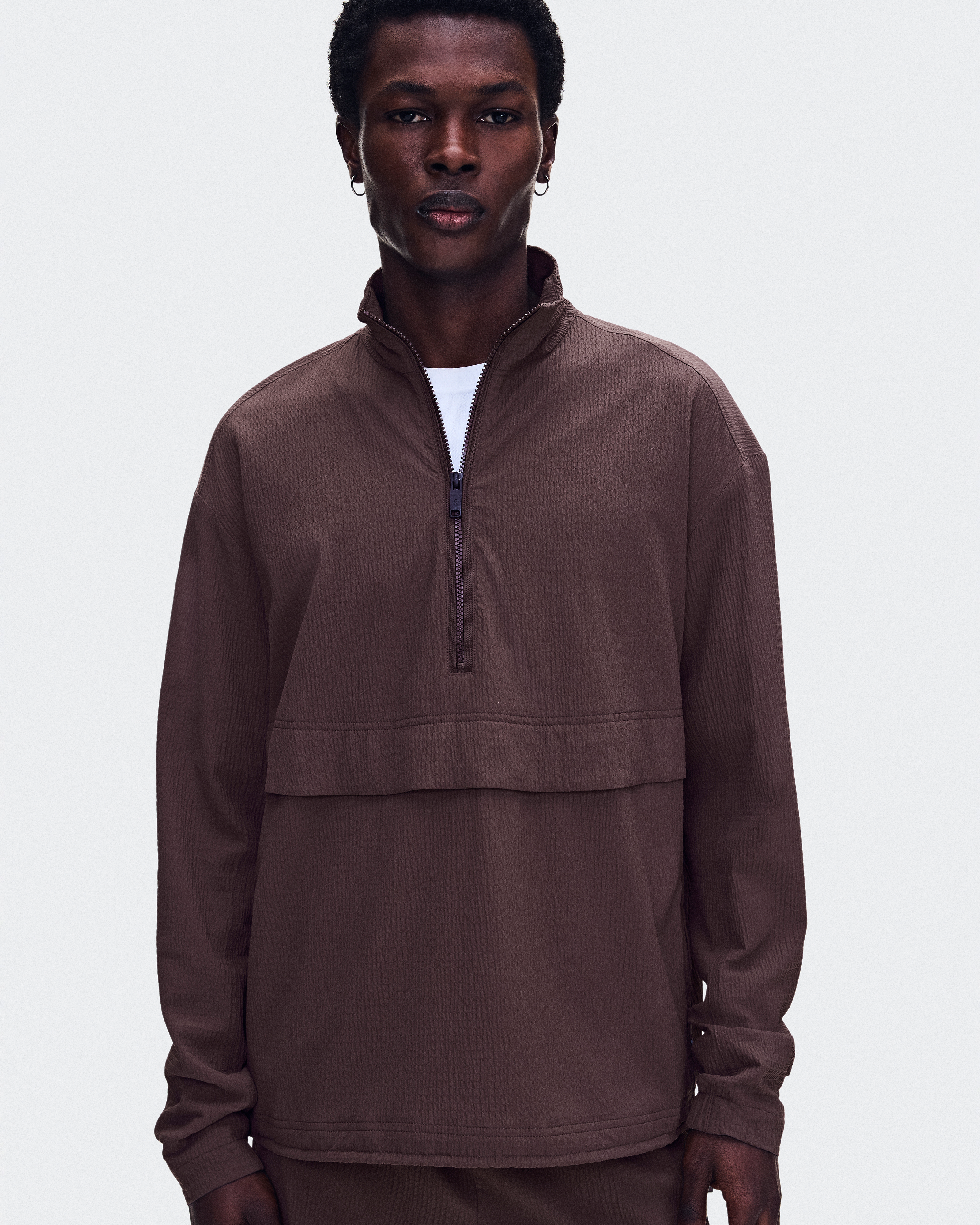 Courtside 1/2 Zip EazeMen / Mulberry / L