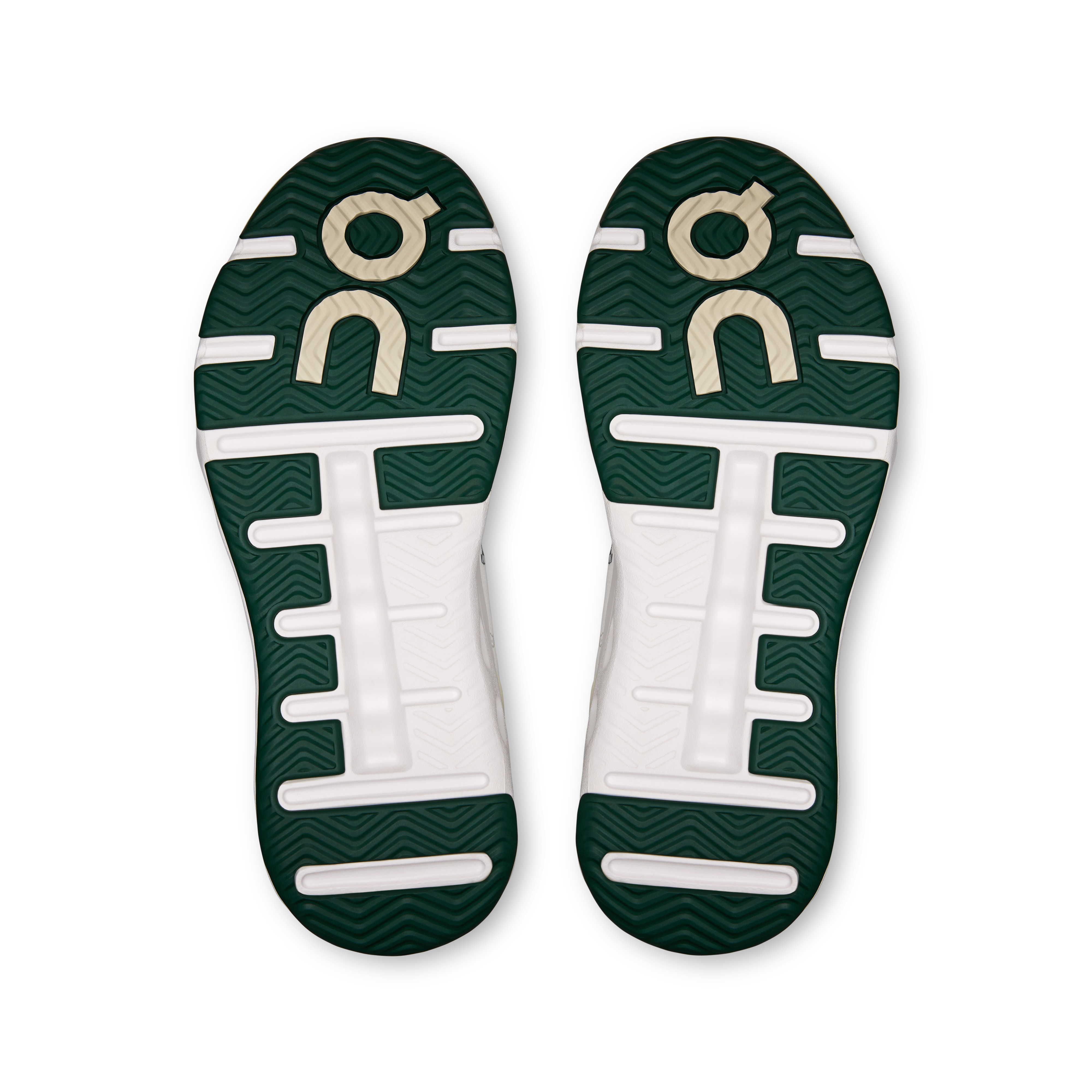 On THE ROGER Wildcard Ivory & Evergreen Women Tennis Shoes