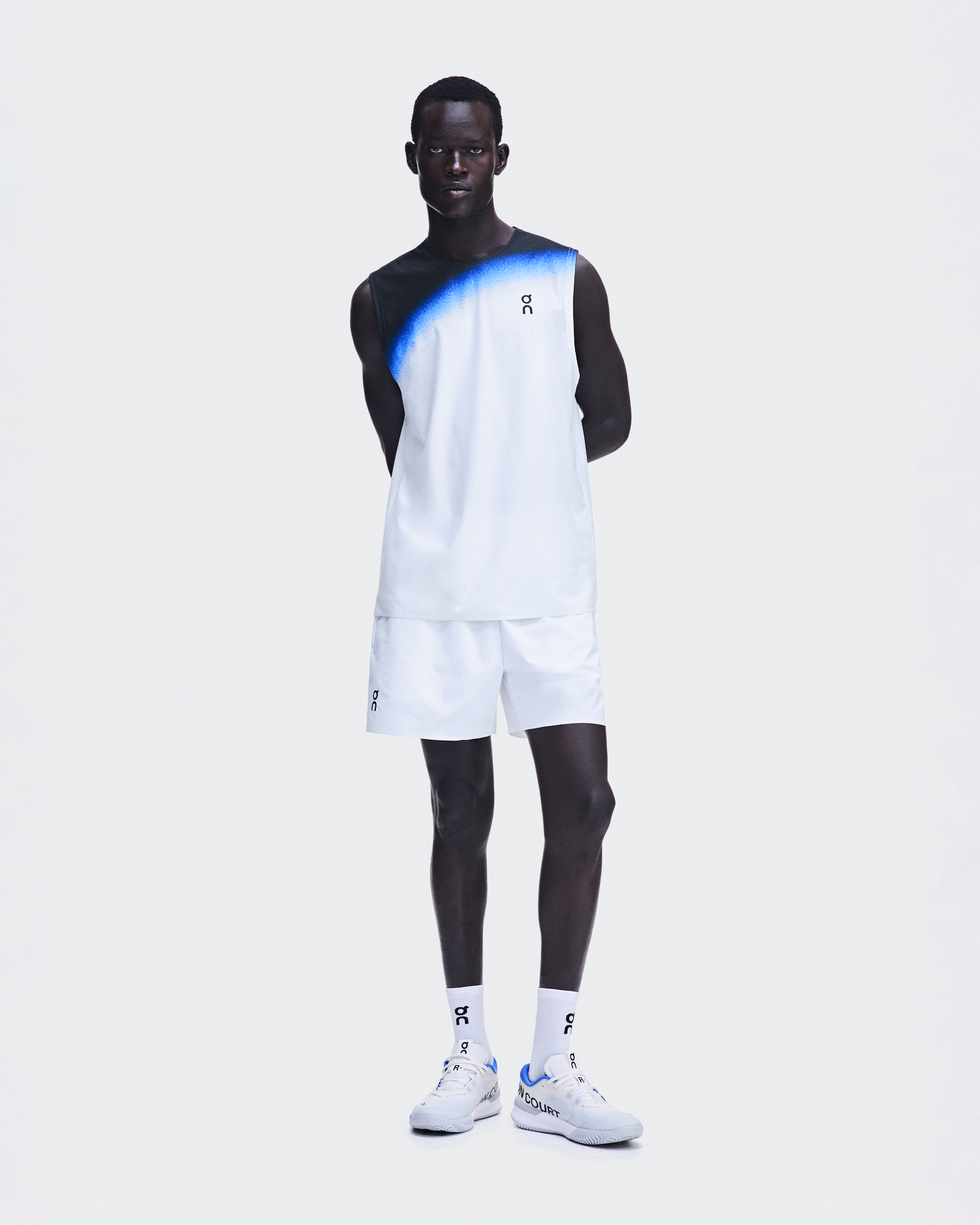 Men's Court Tank Swing | White & Blue | On Japan