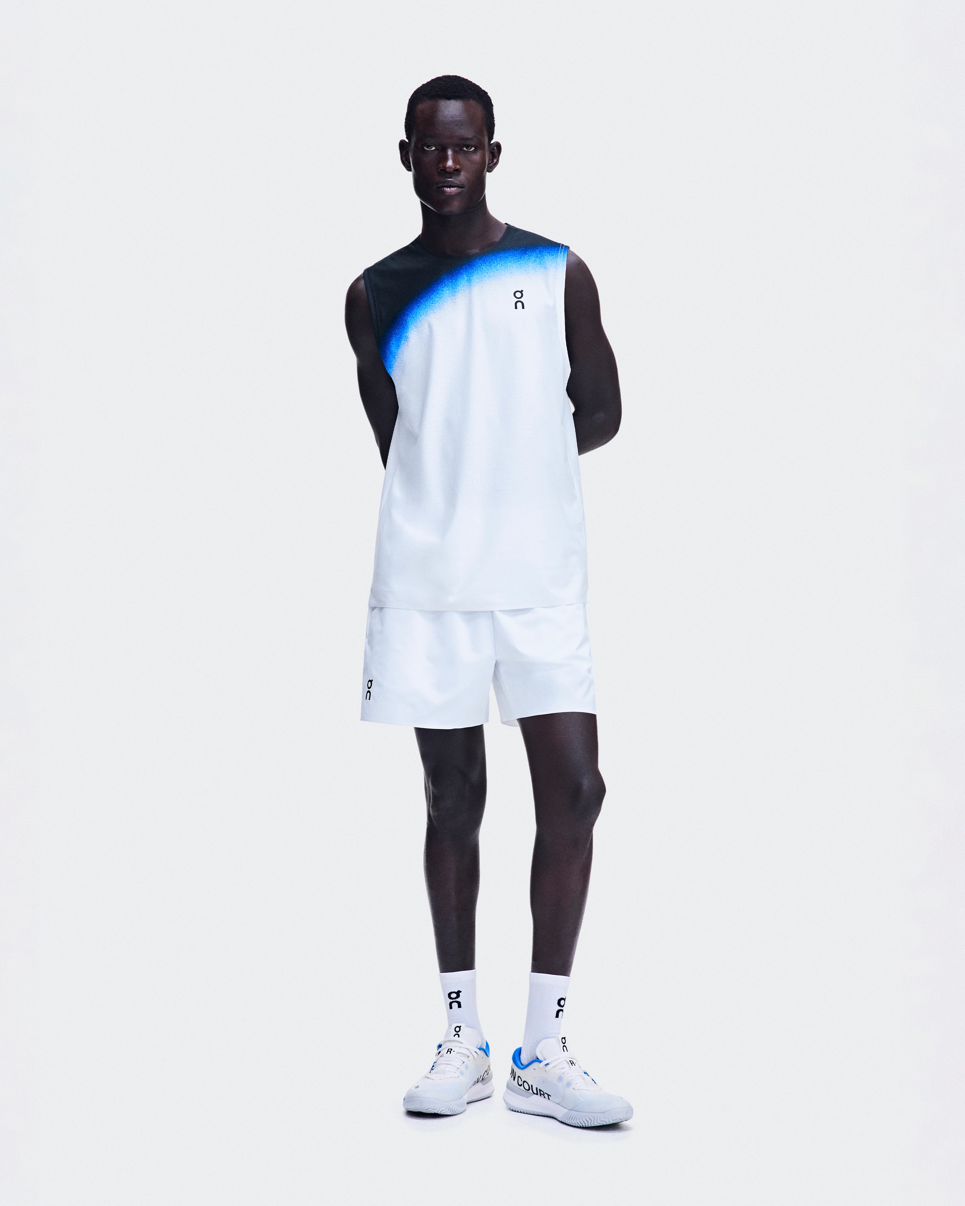 On Court Tank Swing White & Jay Homme Hauts et t-shirts