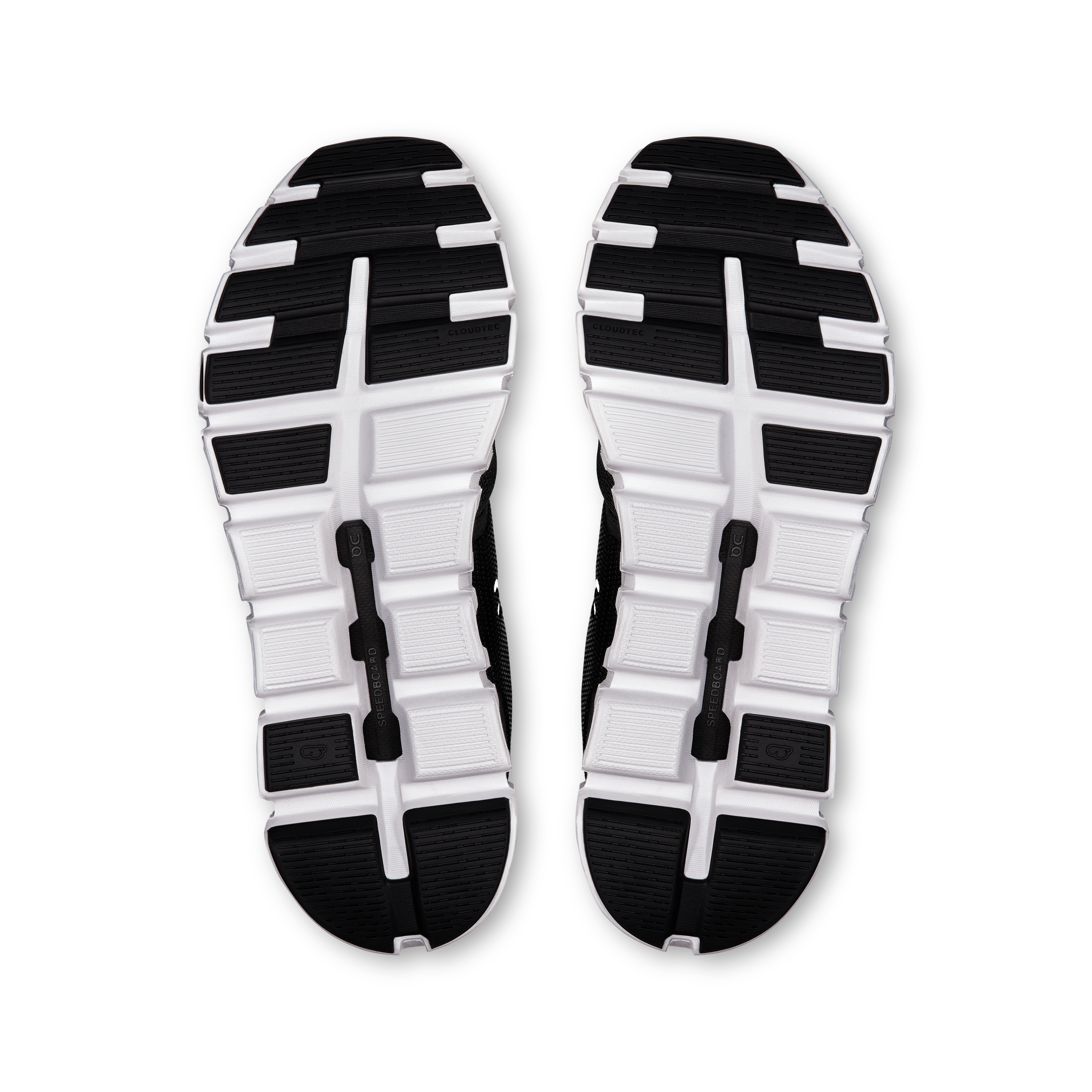 On Cloud 6 Wide Black & White Femme Active Life Chaussures