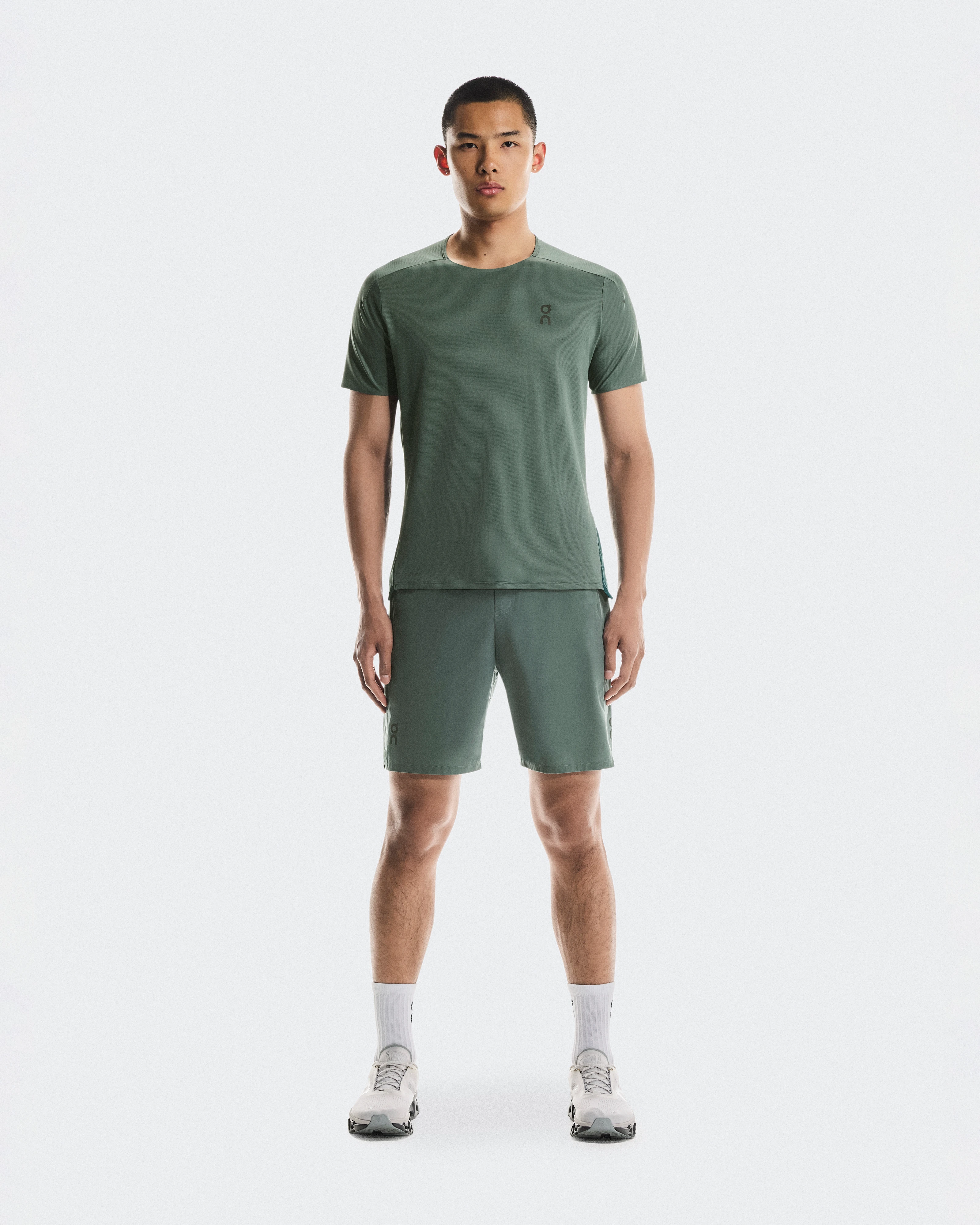 On Performance-T Olive & Spirulina Men Tops and t-shirts