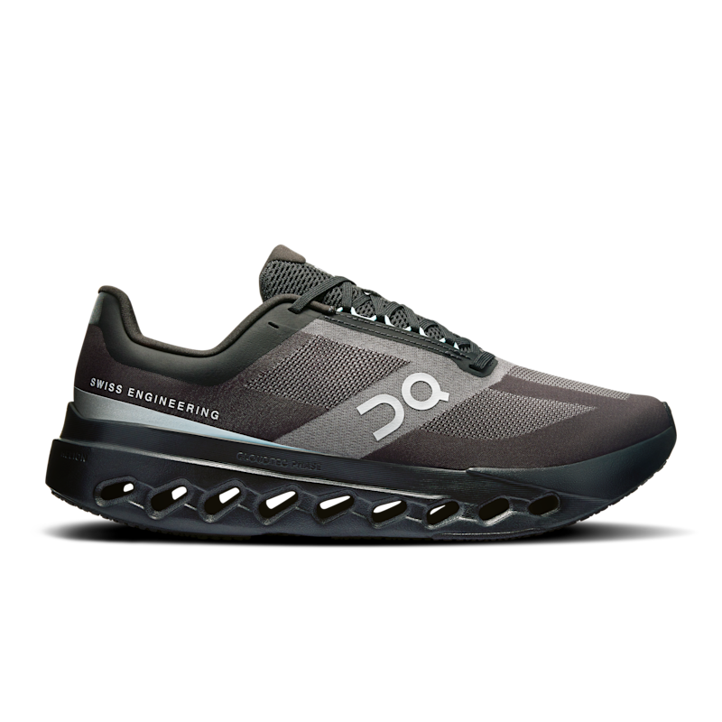 On Men's Cloudsurfer Next Road Running Shoe in Black/Bay, Size: 12.5, Recycled Polyester