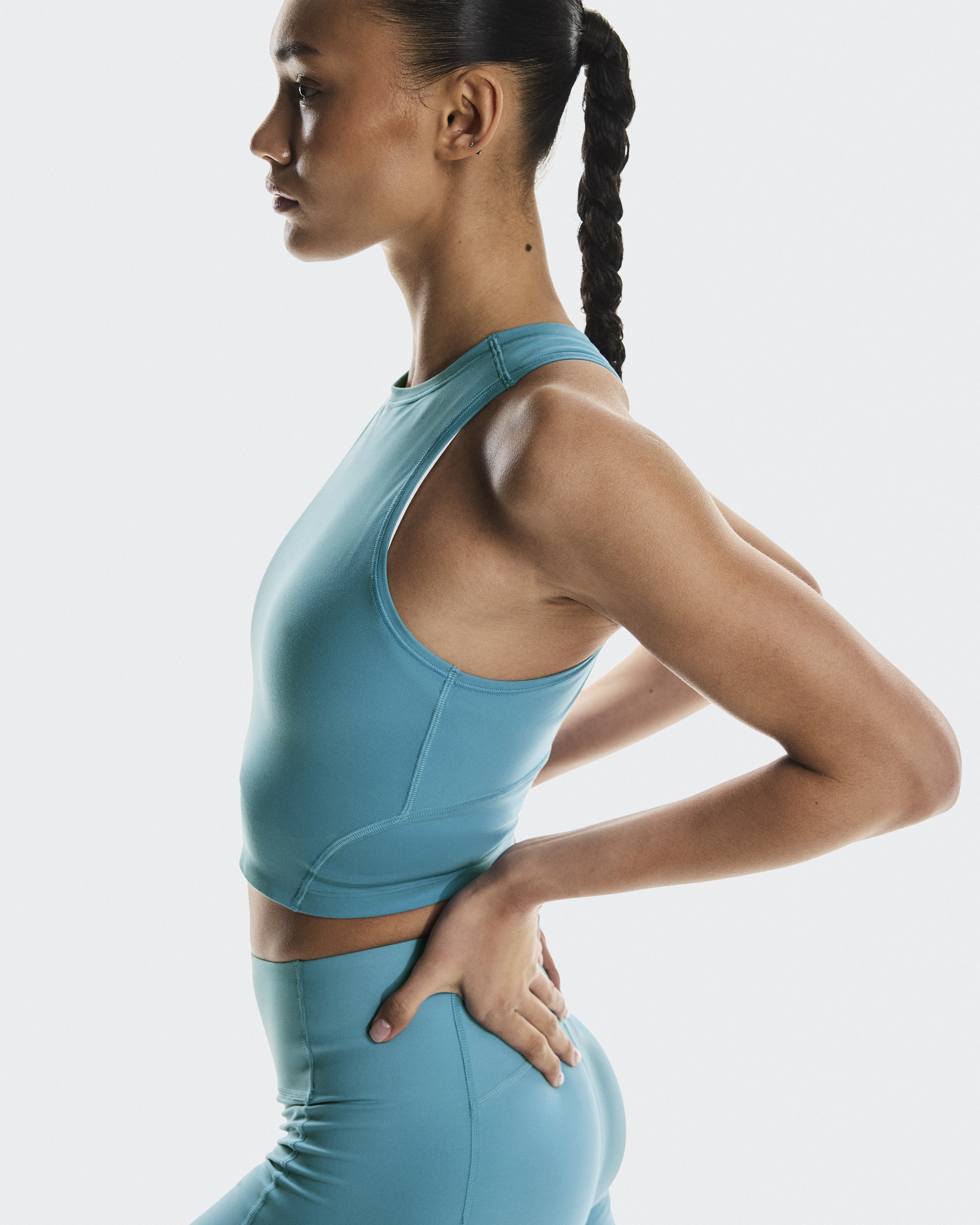 All Yours Crop Tank Top Veil*透け感のある素材*Capture Blue Lululemon All Yours Crop Tank Top *Veil - Capture Blue