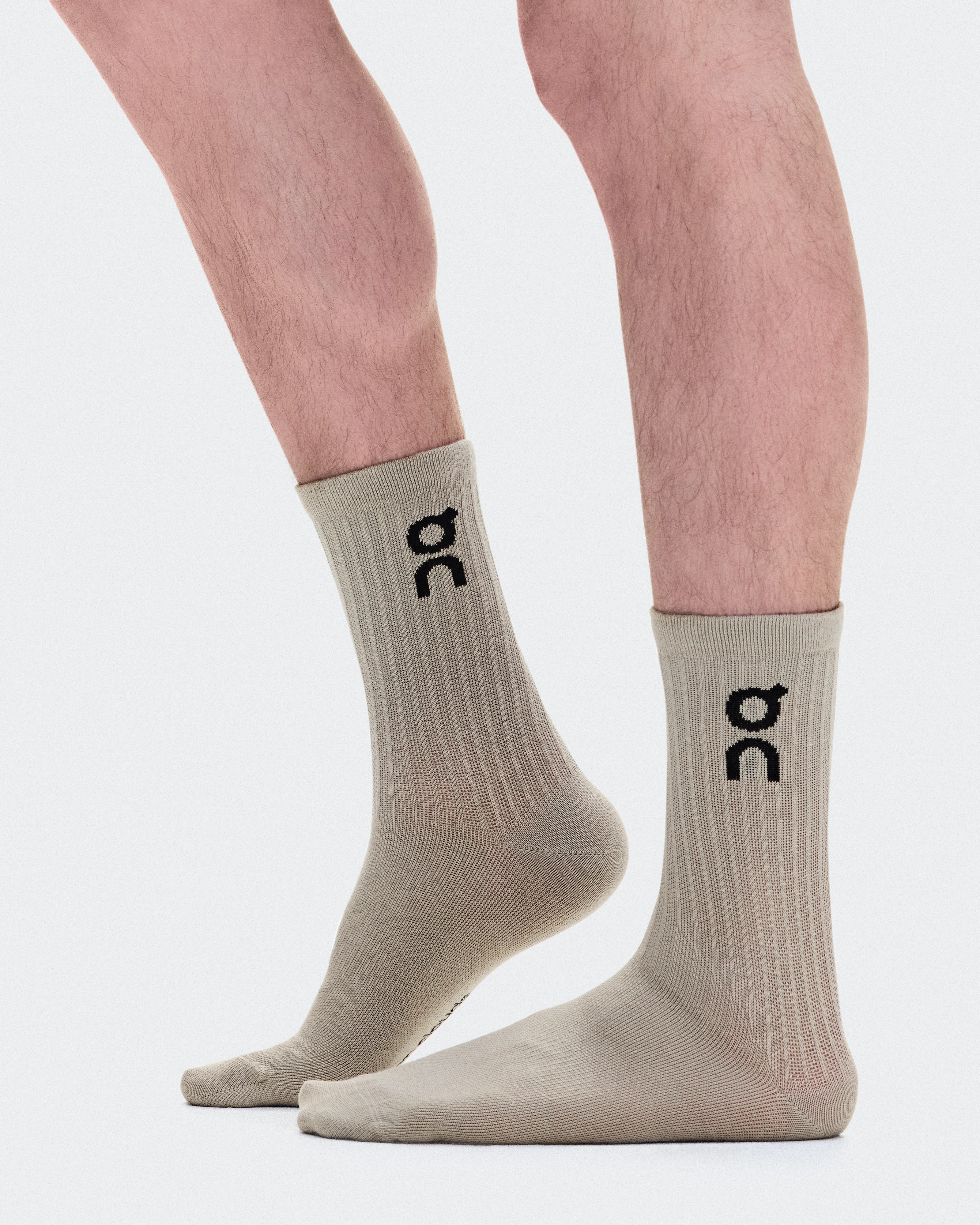 On Logo Sock High 3P Hare & Brume Unisex Calzini