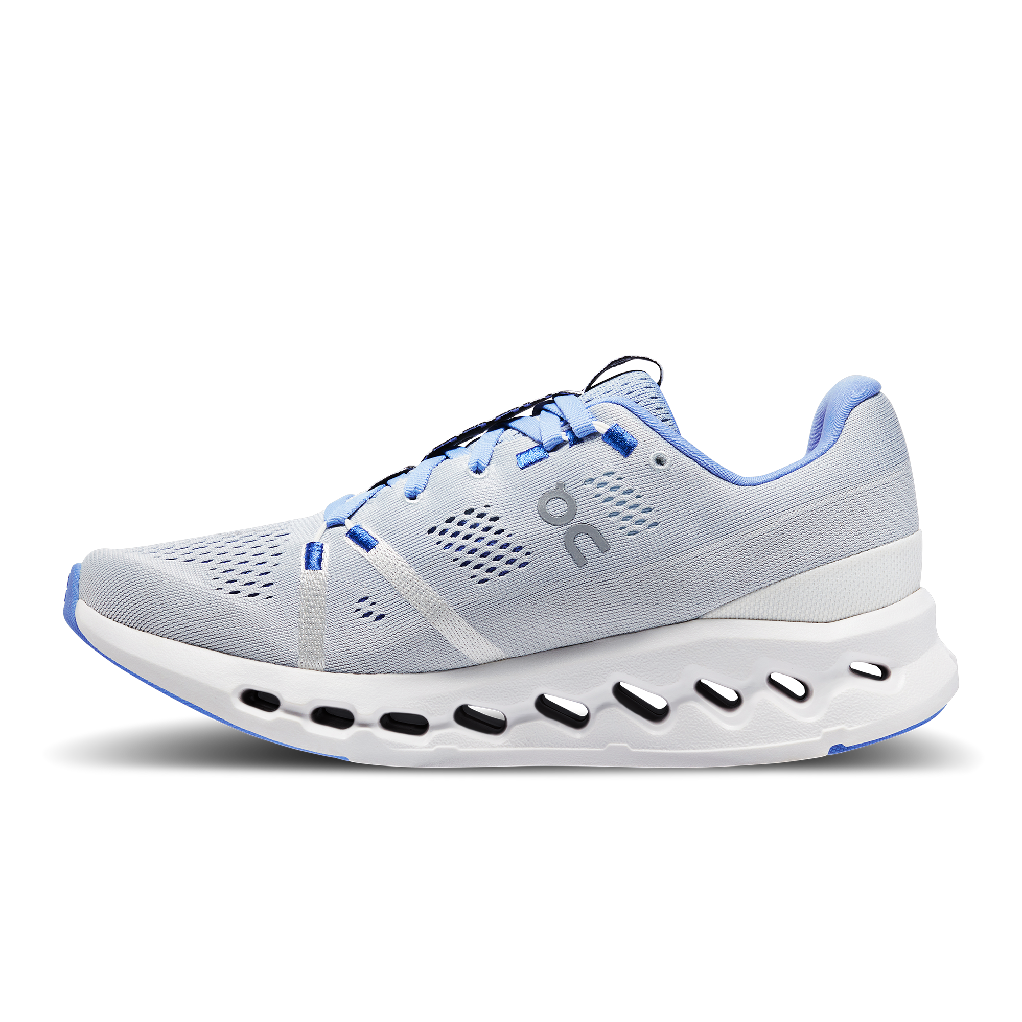 On Cloudsurfer Heather & White Femme Running sur route Chaussures