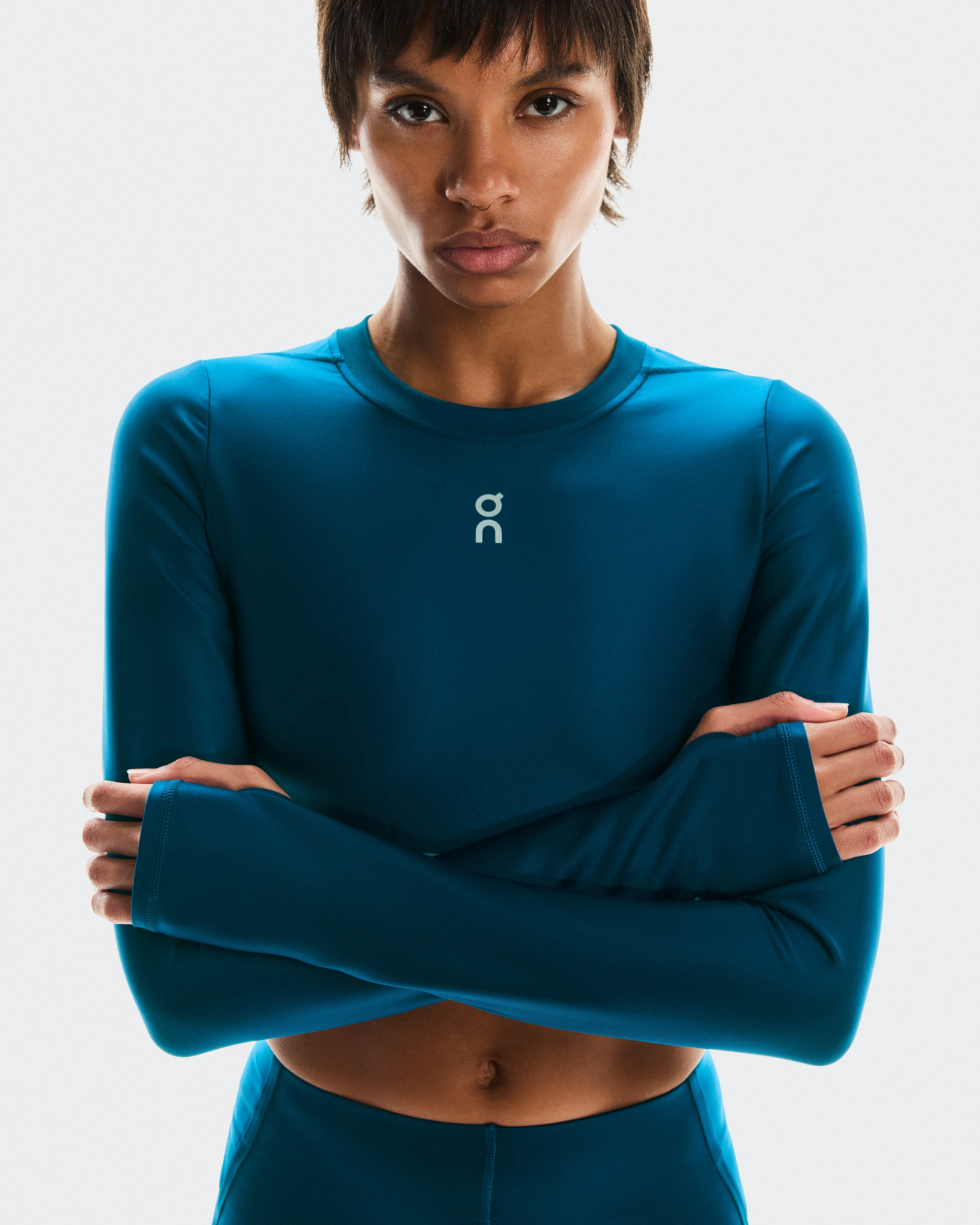 On Train Long Sleeve Crop Tempest Women Tops and t-shirts