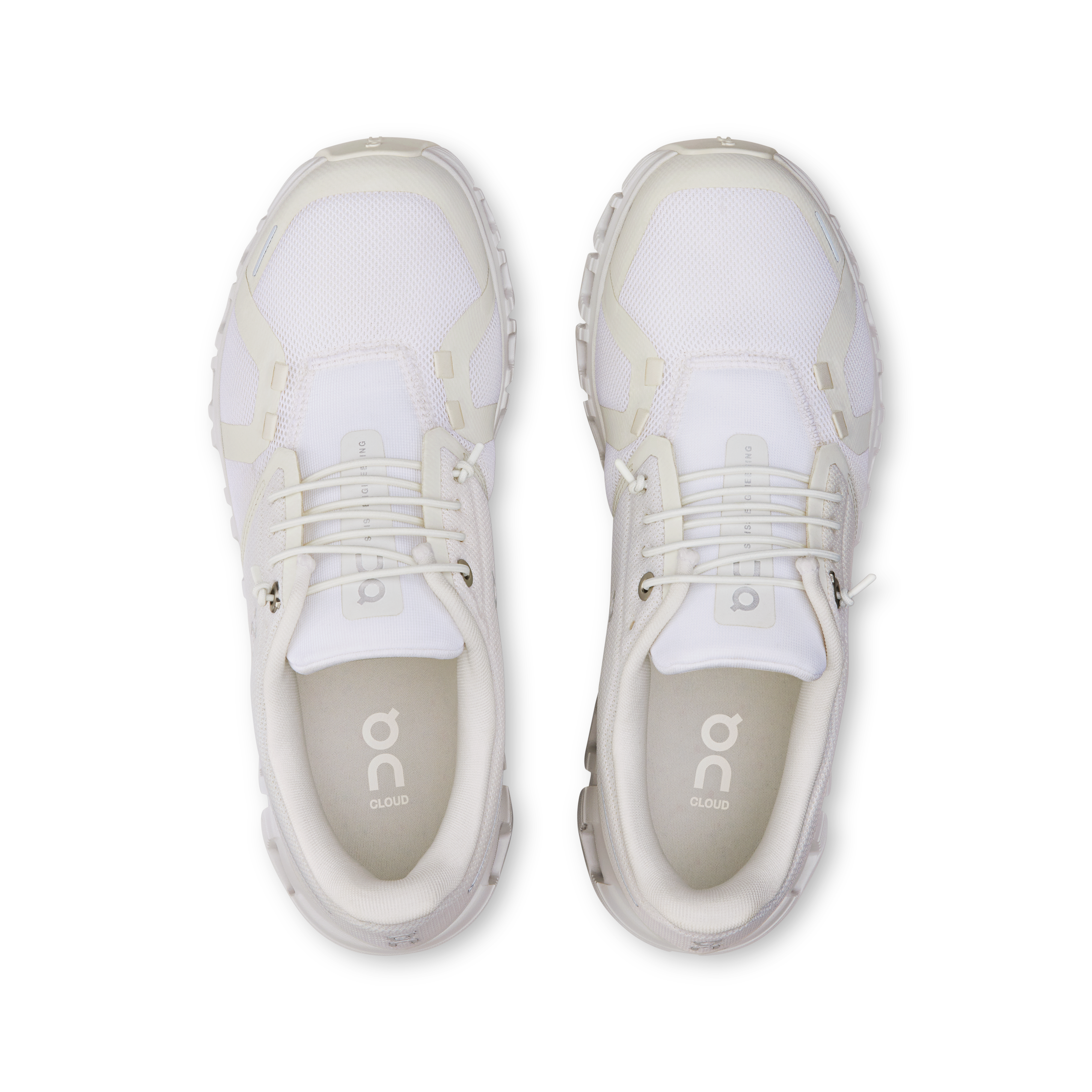 On Cloud 6 Wide White & White Femme Active Life Chaussures