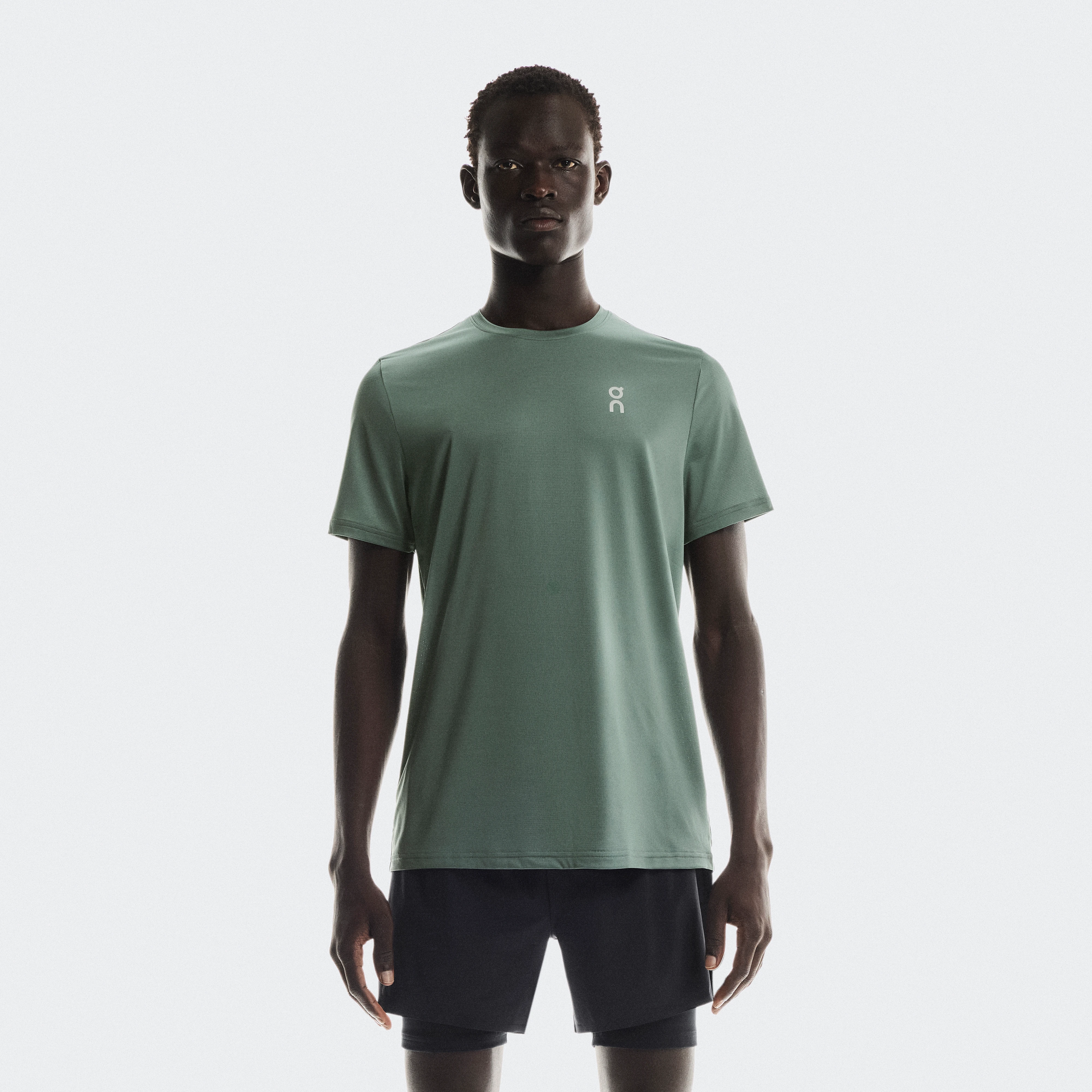 On Core-T Vert Homme Homme – Poids plume, polyvalent, running Hauts et t-shirts