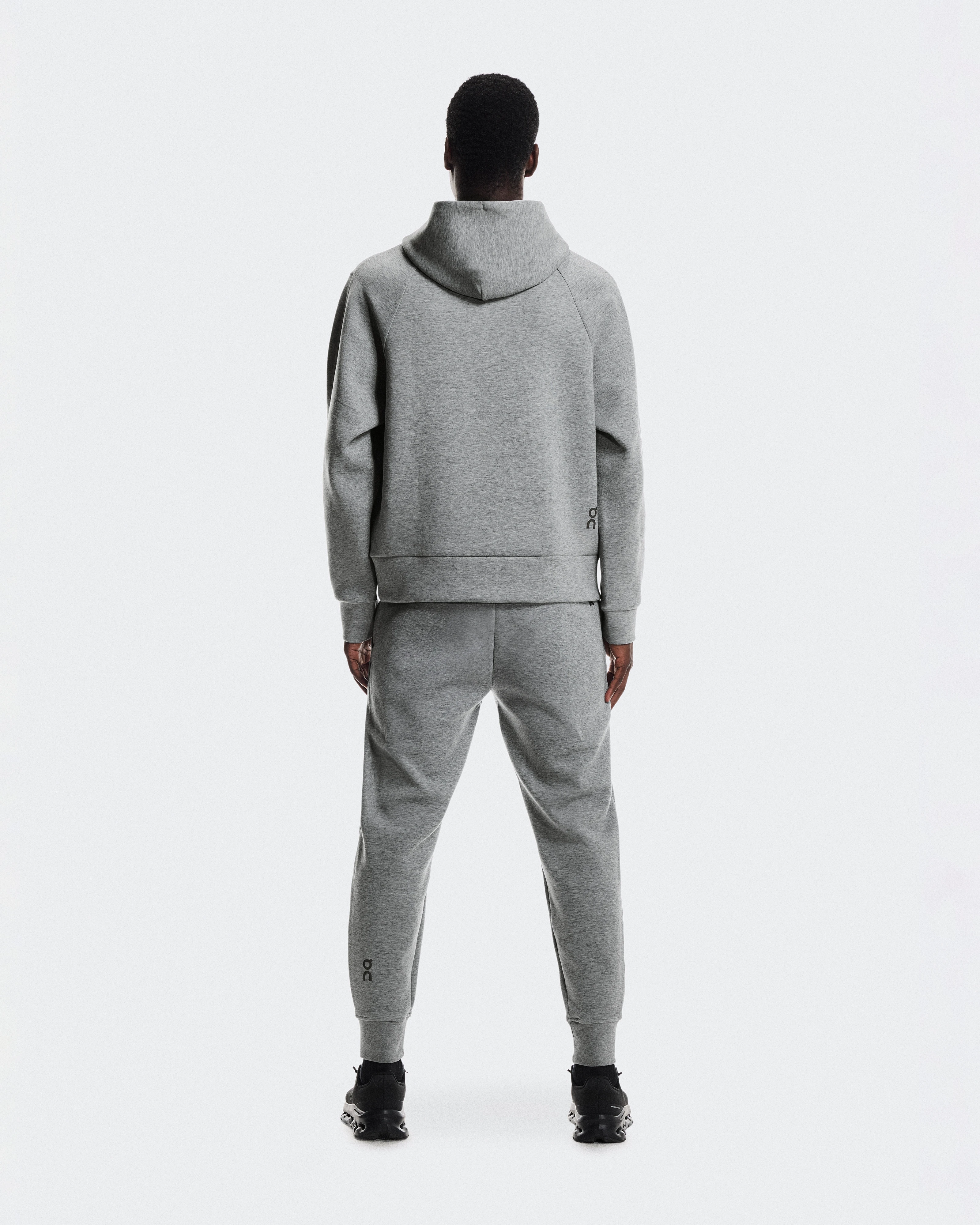 On Focus Tech Hoodie Basalt Men Hoodies and sweatshirts