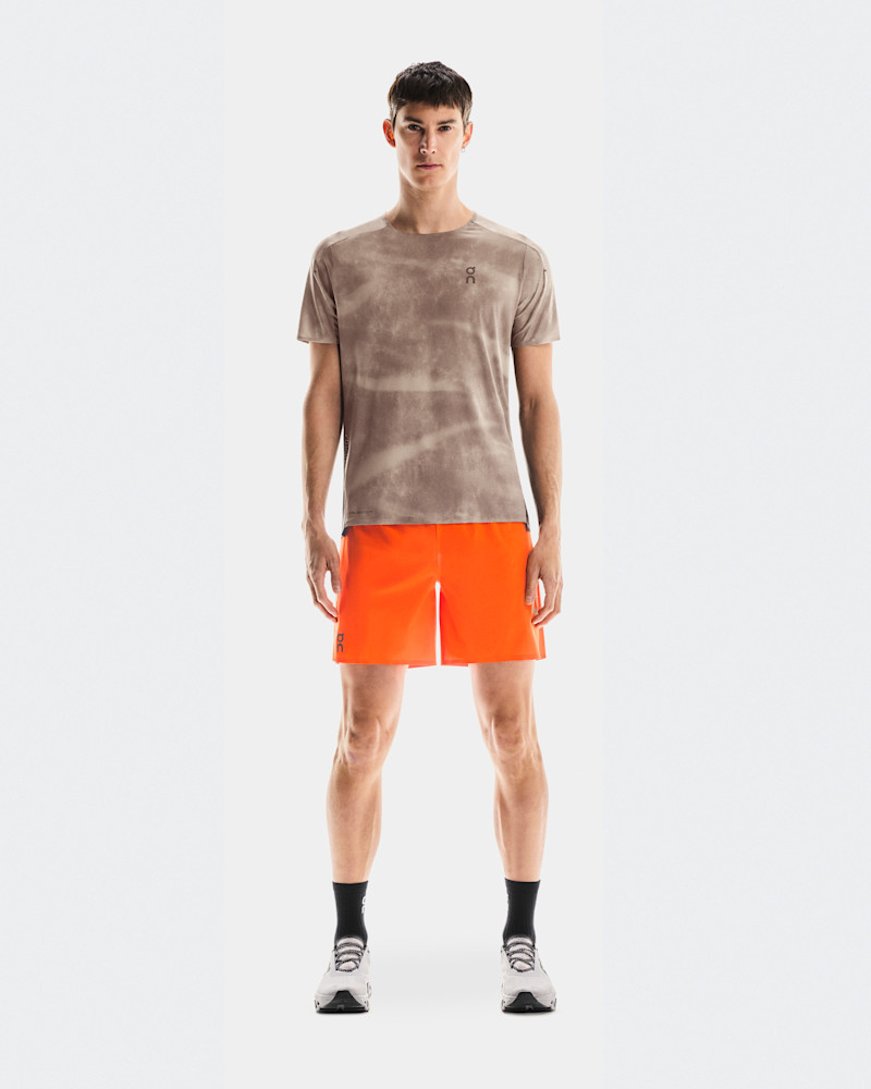 On 7" Performance Shorts für Männer in Flame, Größe: 2XL, Polyamide/Polyester