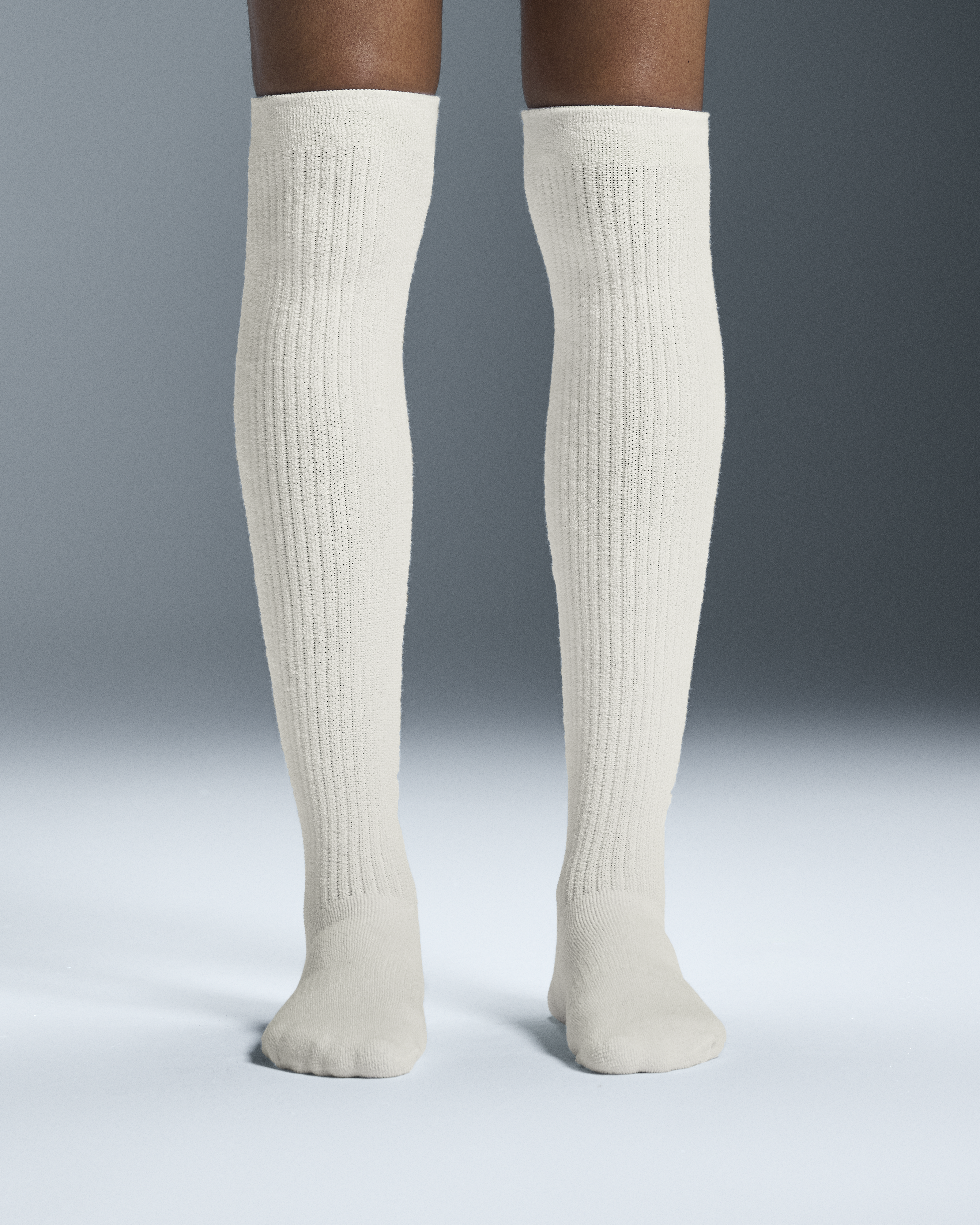 white over knee high socks