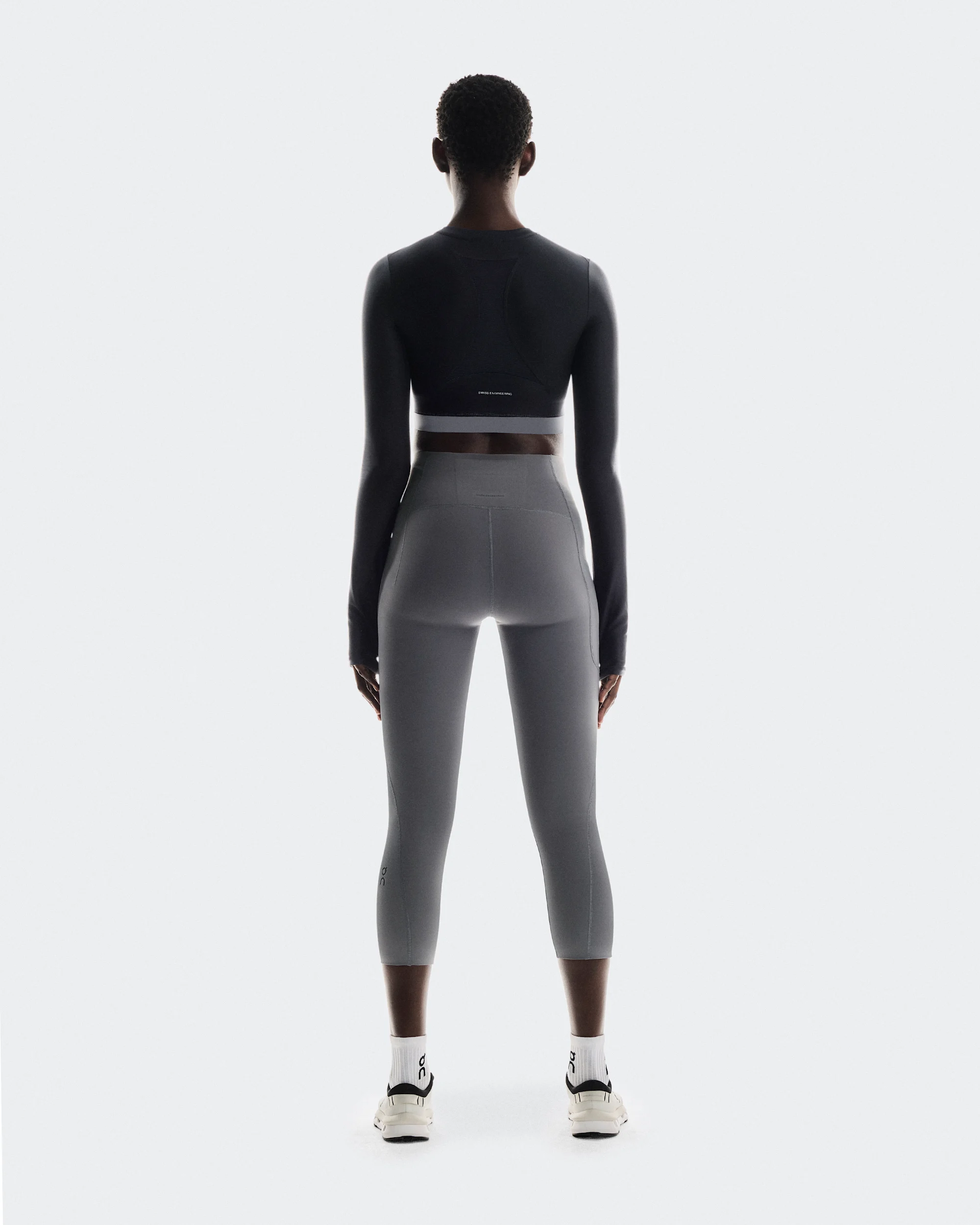 Women's Train Long Sleeve Crop Black - thumbnail 3