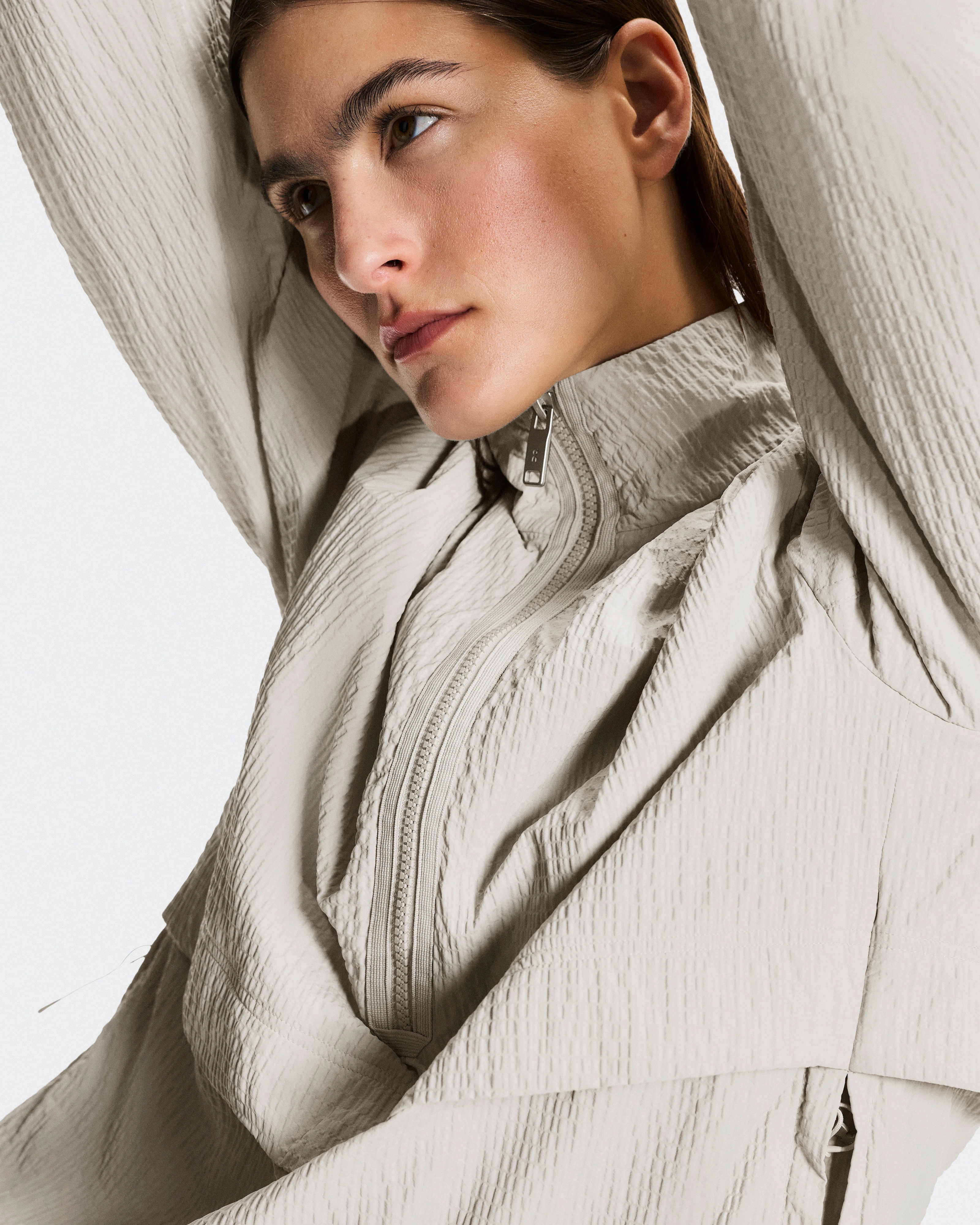 On Courtside 1/2 Zip Eaze Sand Women Hoodies and sweatshirts