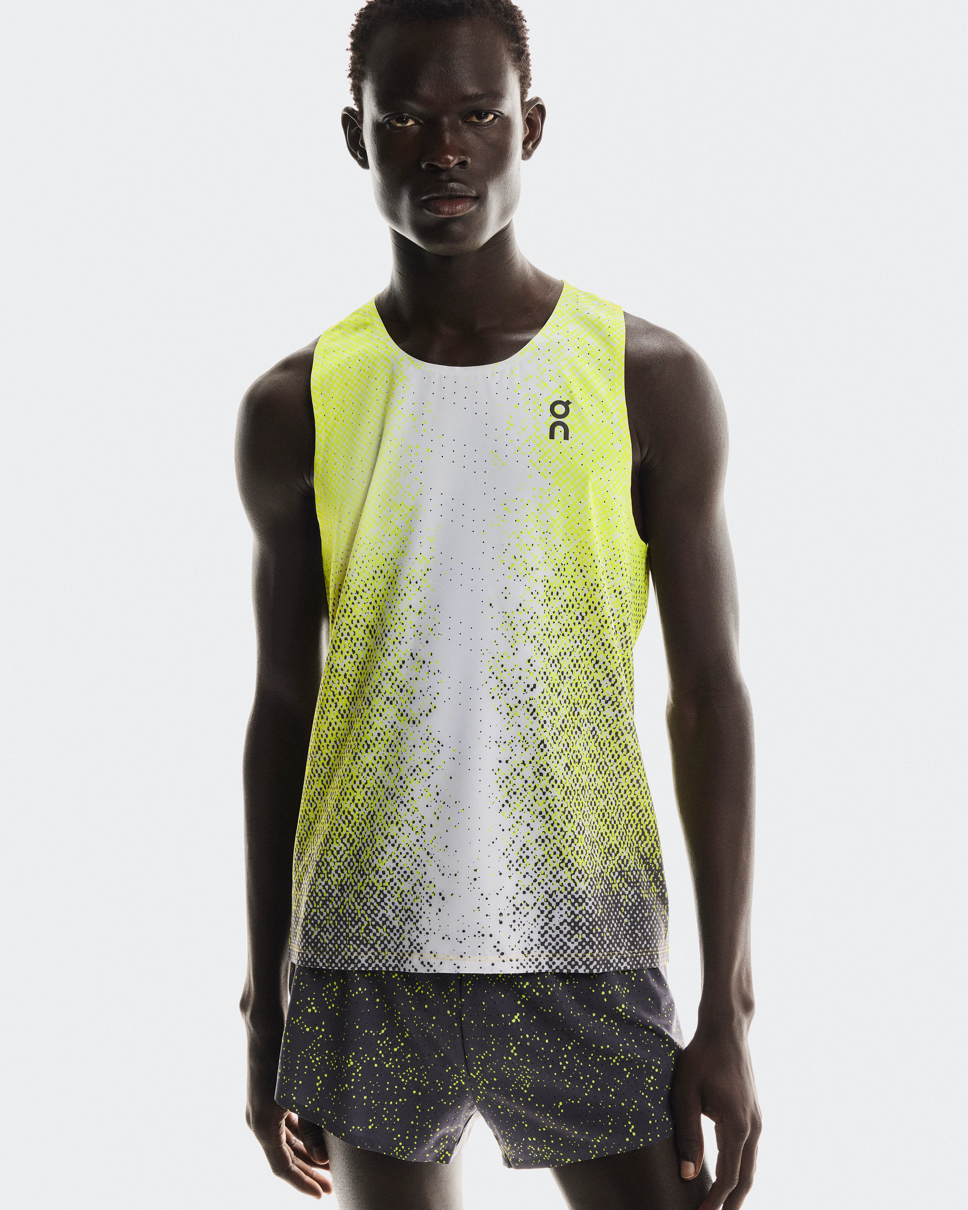On Race Singlet Lime Men Tops and t-shirts