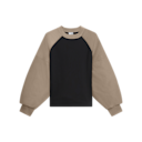 Oversized Crewneck Sweater in Lynx