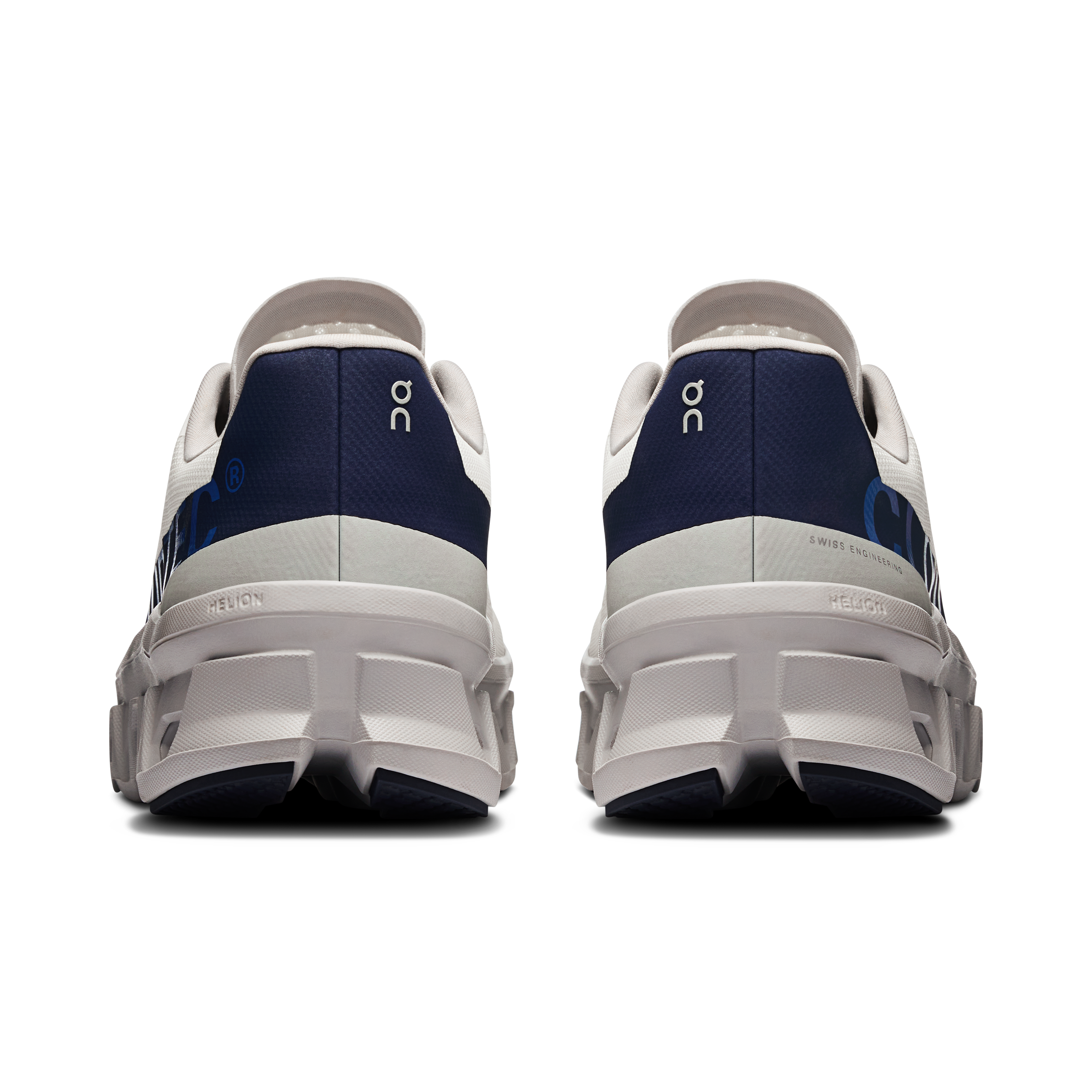 On Cloudmonster Ivory & Midnight Herren Strassenlauf Schuhe